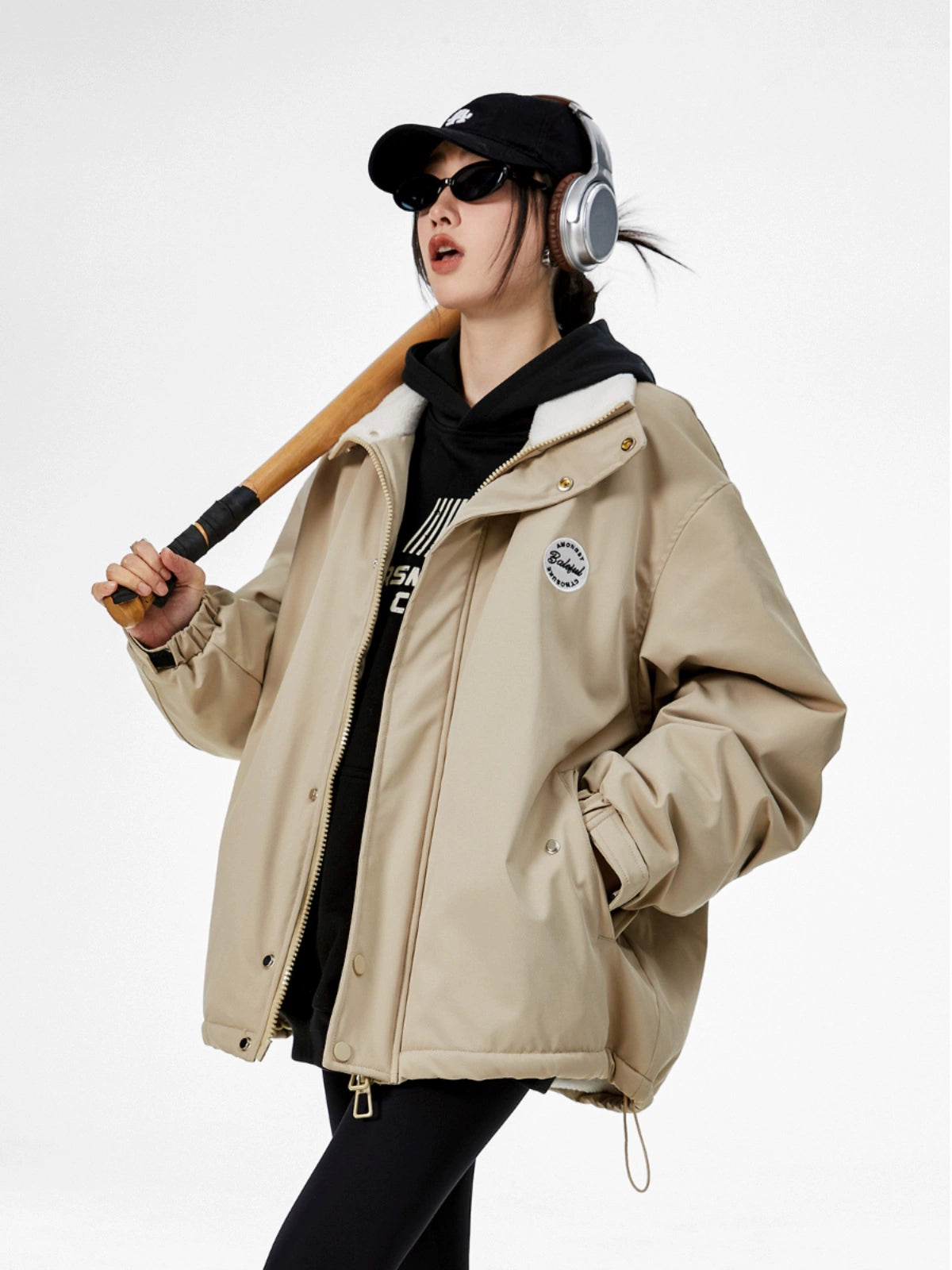 ICH MODE 美式复古棉服女2025新款深秋冬季棉袄棉衣夹棉外套加厚