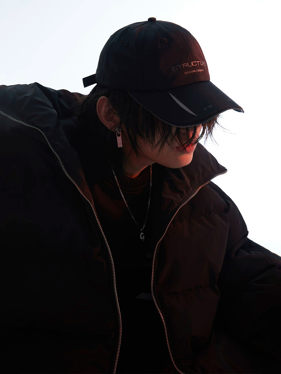 潮WOO专属TERRAINCOGNITA925银拉链设计耳钉情侣耳夹百搭日常造型