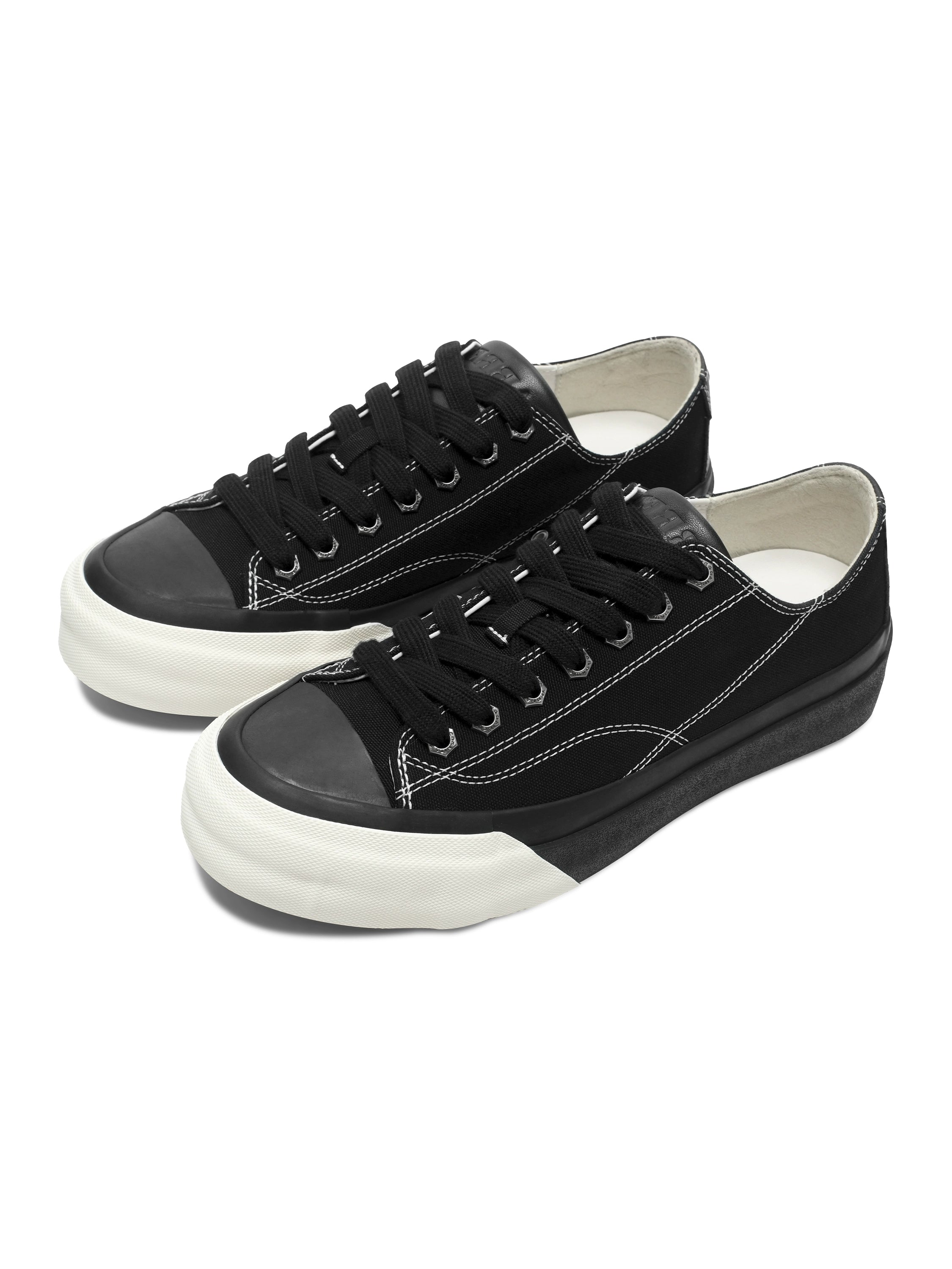 紫标牛皮拼接硫化低帮帆布板鞋休闲通勤厚底增高TERRAINCOGNITA