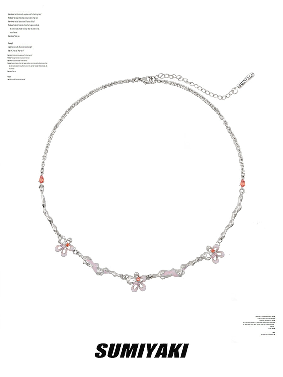 蹲好了!SUMIYAKI 送你一朵小红花 原创气质百搭个性小众项链女