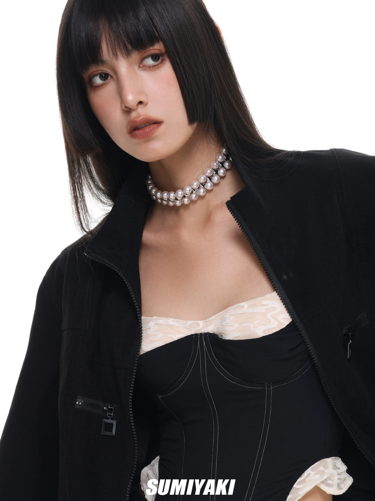 叠戴利器!SUMIYAKI直接封神的双层芒星珍珠项链小众高级感锁骨链