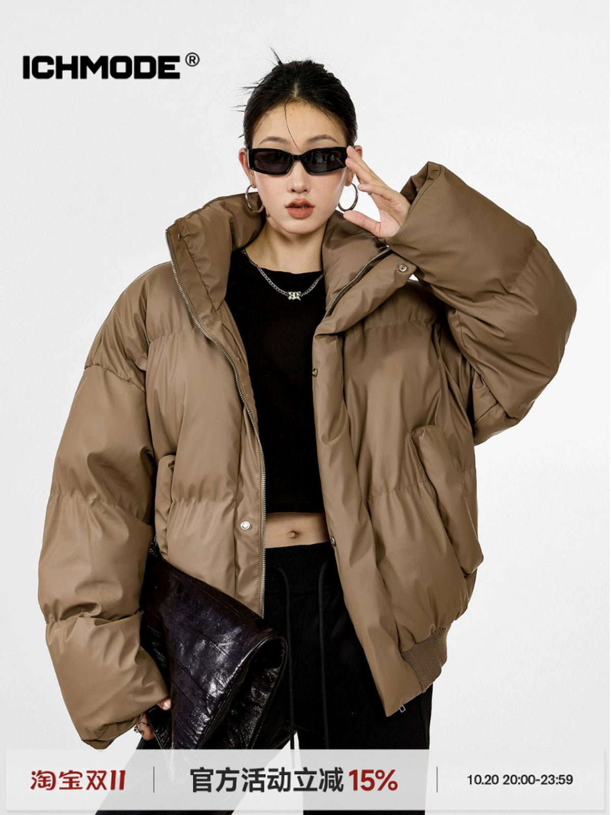 ICH MODE 美式复古短款棉服女冬季2025新款棉衣夹棉外套加厚棉袄