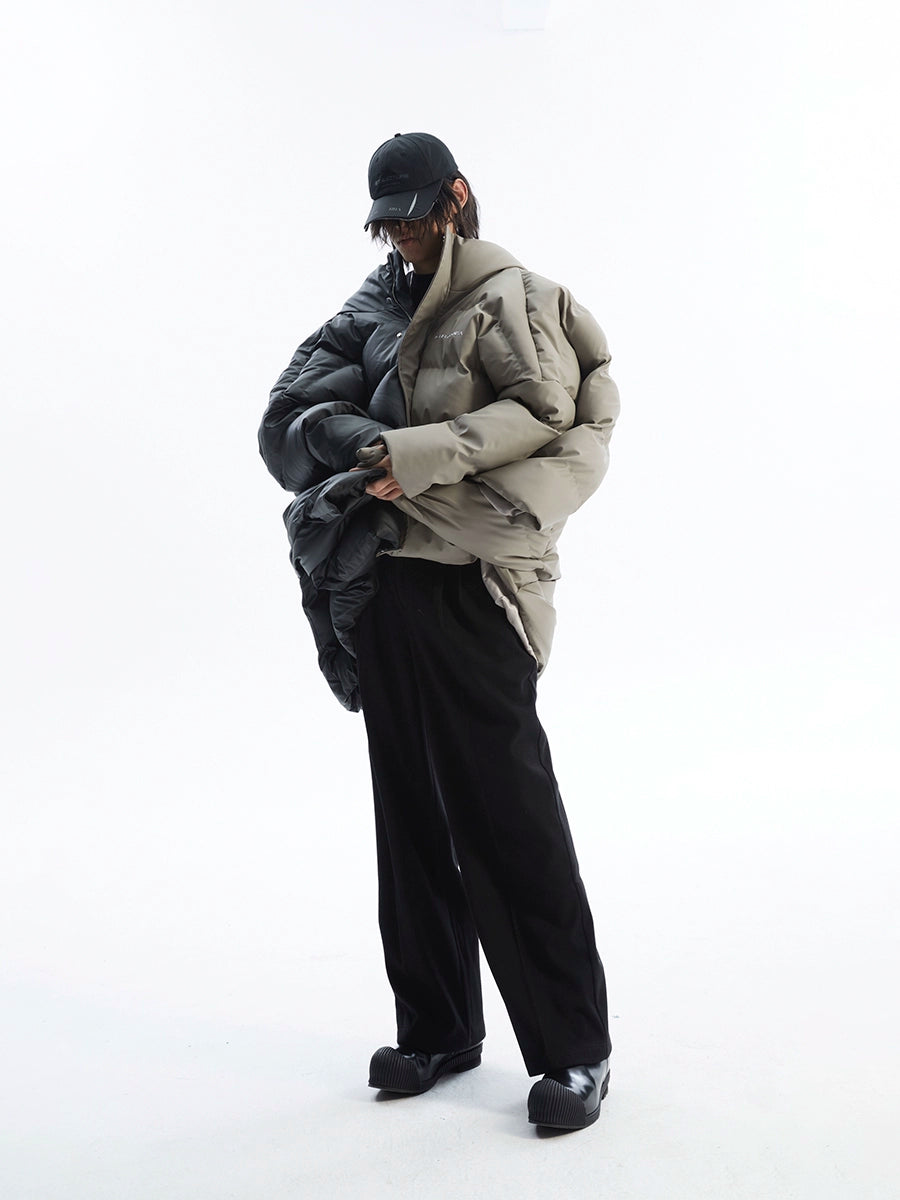 潮WOO专属TERRAINCOGNITA宽松保暖百搭休闲棉服涂层面料冬季外套