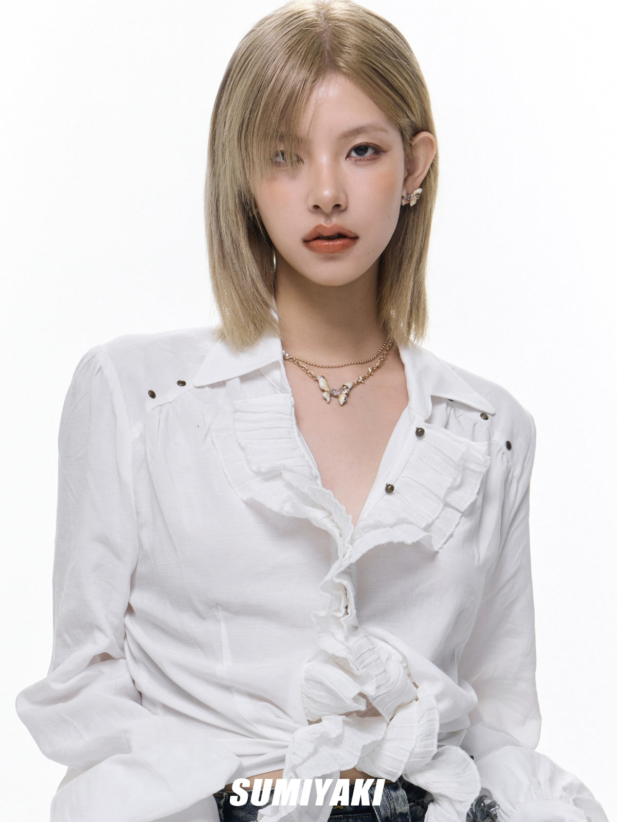 接住招财的蝴蝶玄学 ! SUMIYAKI 蝴蝶锁骨链珍珠项链小众高级感女