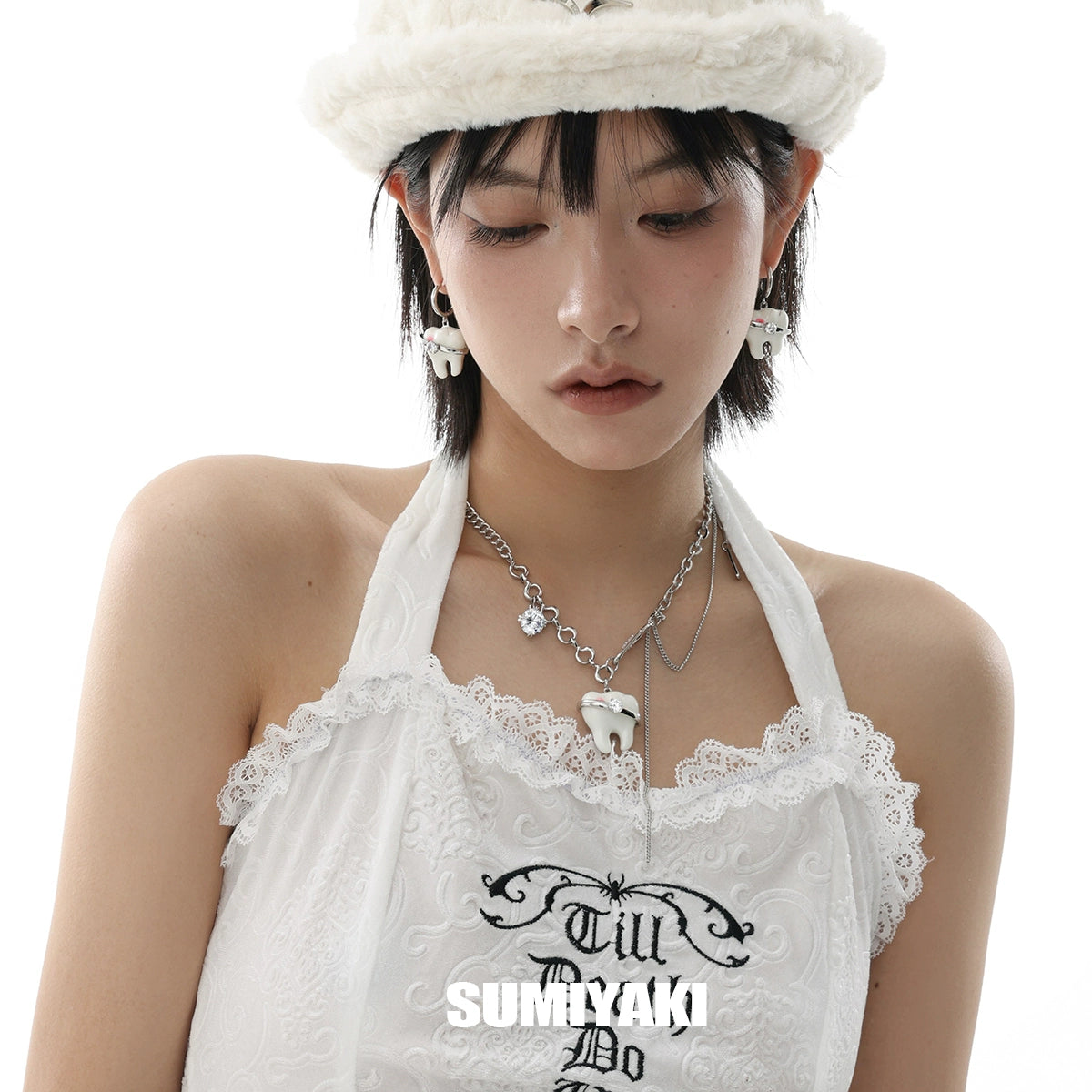 太可爱了吧!SUMIYAKI 甜酷限定 原创牙呀系列耳环