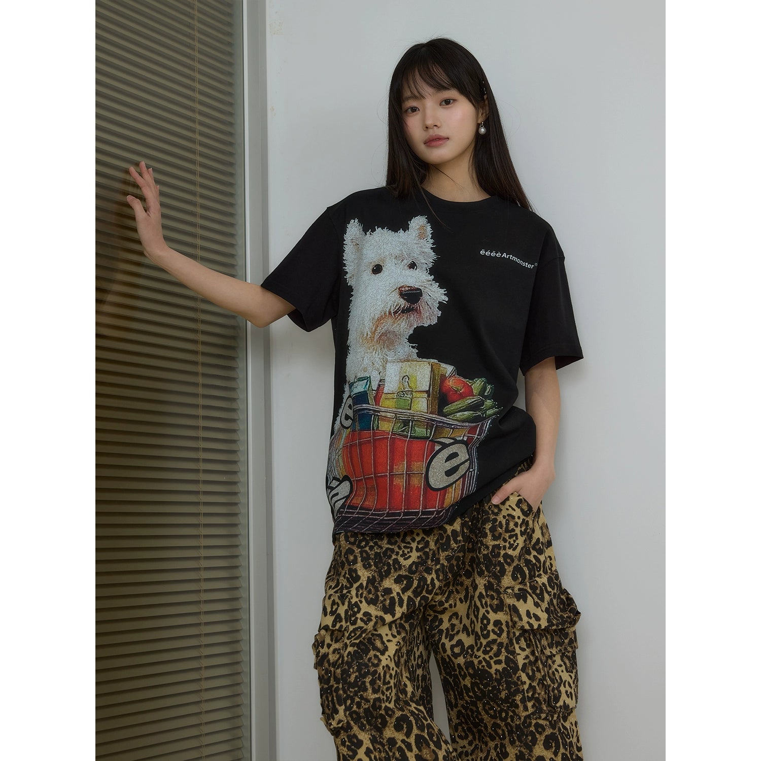 “西高弟弟”|eeee小众趣味感西高小狗T恤原创设计感短袖夏25SS