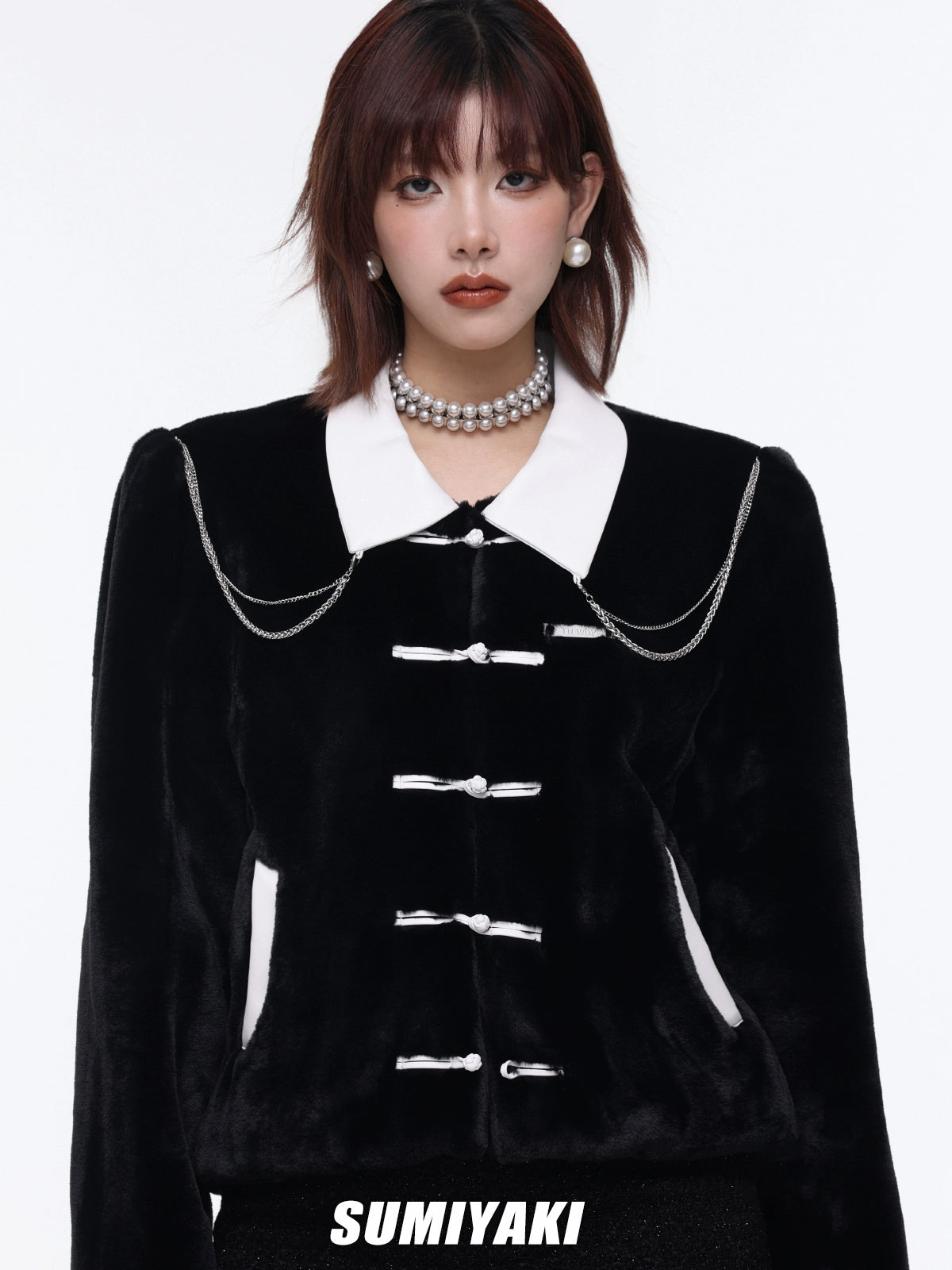 叠戴利器!SUMIYAKI直接封神的双层芒星珍珠项链小众高级感锁骨链