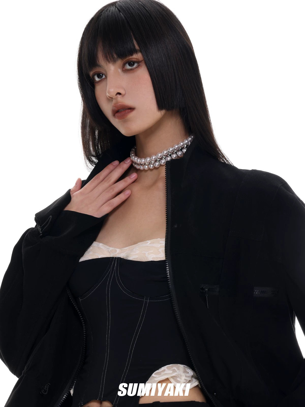 叠戴利器!SUMIYAKI直接封神的双层芒星珍珠项链小众高级感锁骨链