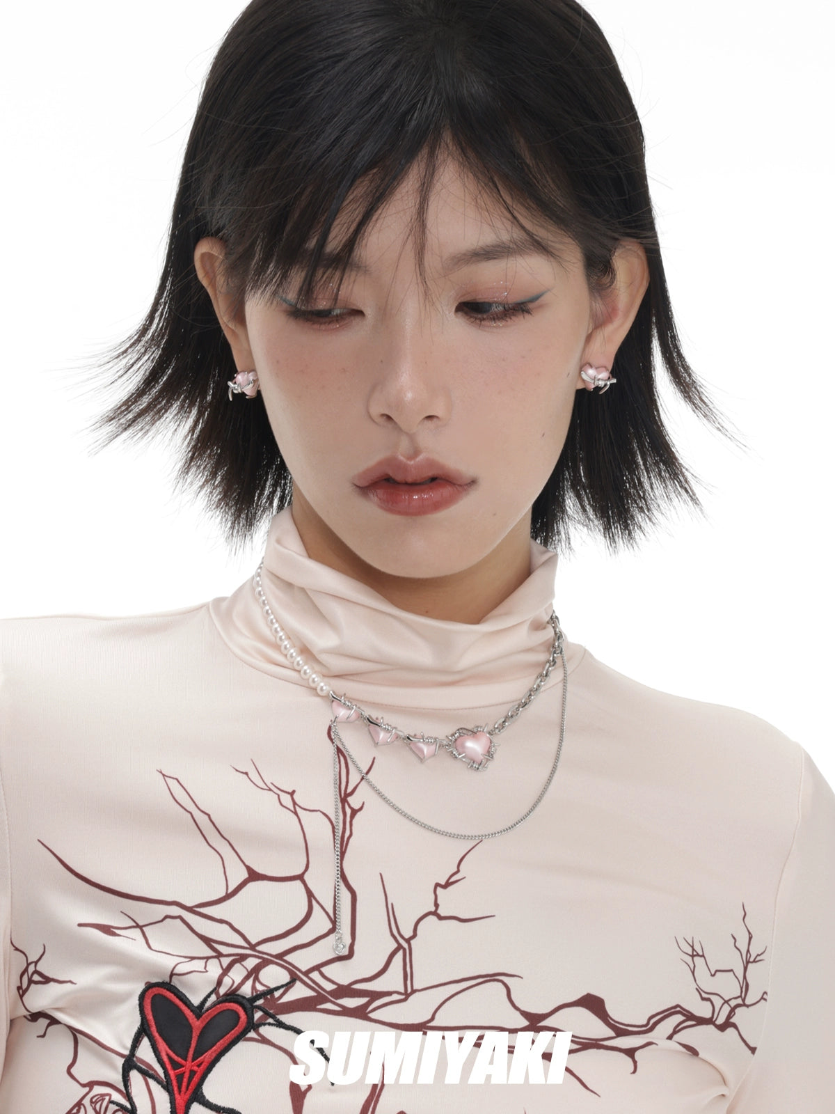 气球耳环!SUMIYAKI原创告白气球系列耳环女立体气球爱心粉色耳饰