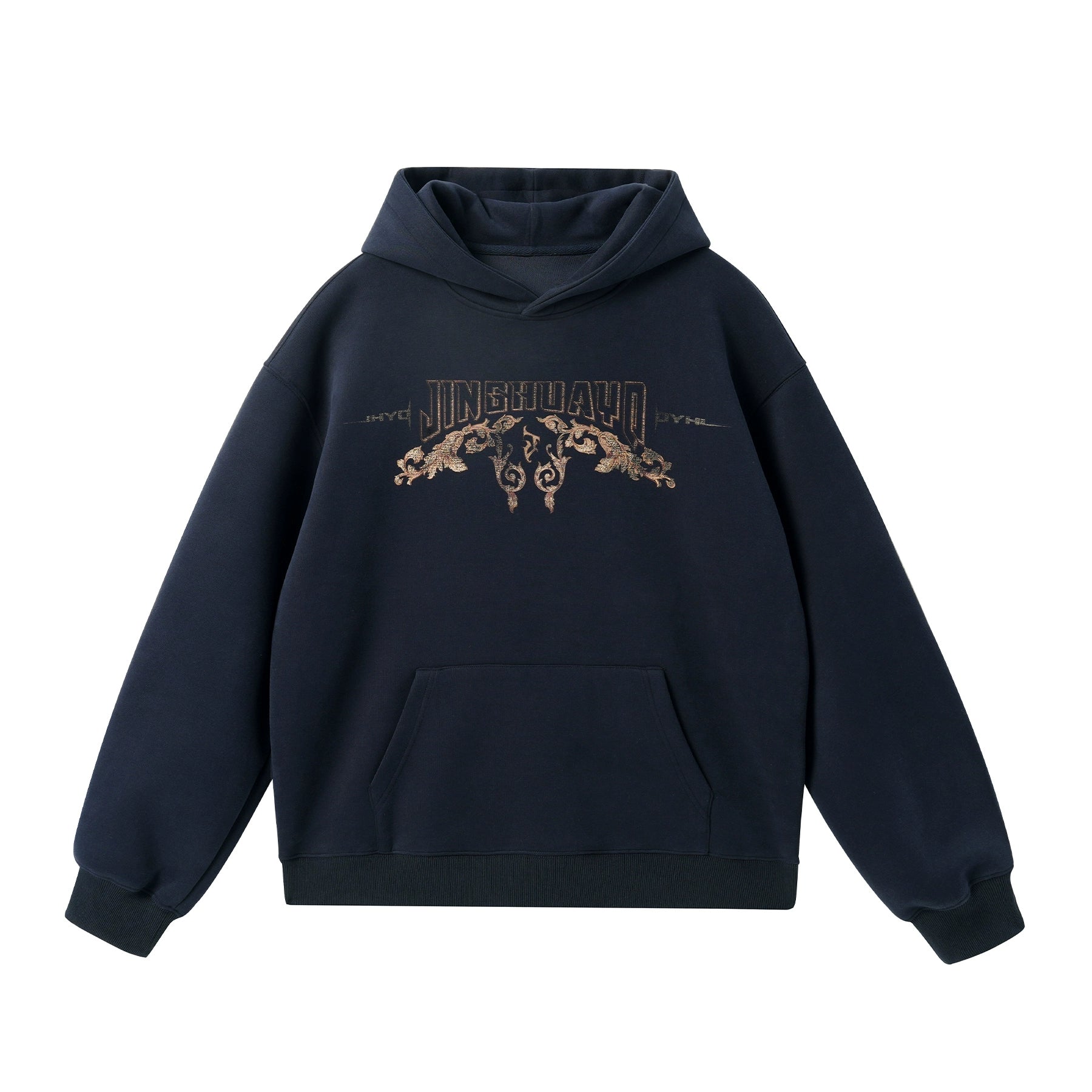 青花瓷丨JHYQ秋季新款400G重磅连帽卫衣男休闲百搭套头情侣帽衫