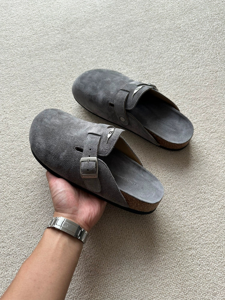 马皮/羊皮特制香底勃肯包头半拖皮鞋时尚百搭通勤TERRAINCOGNITA