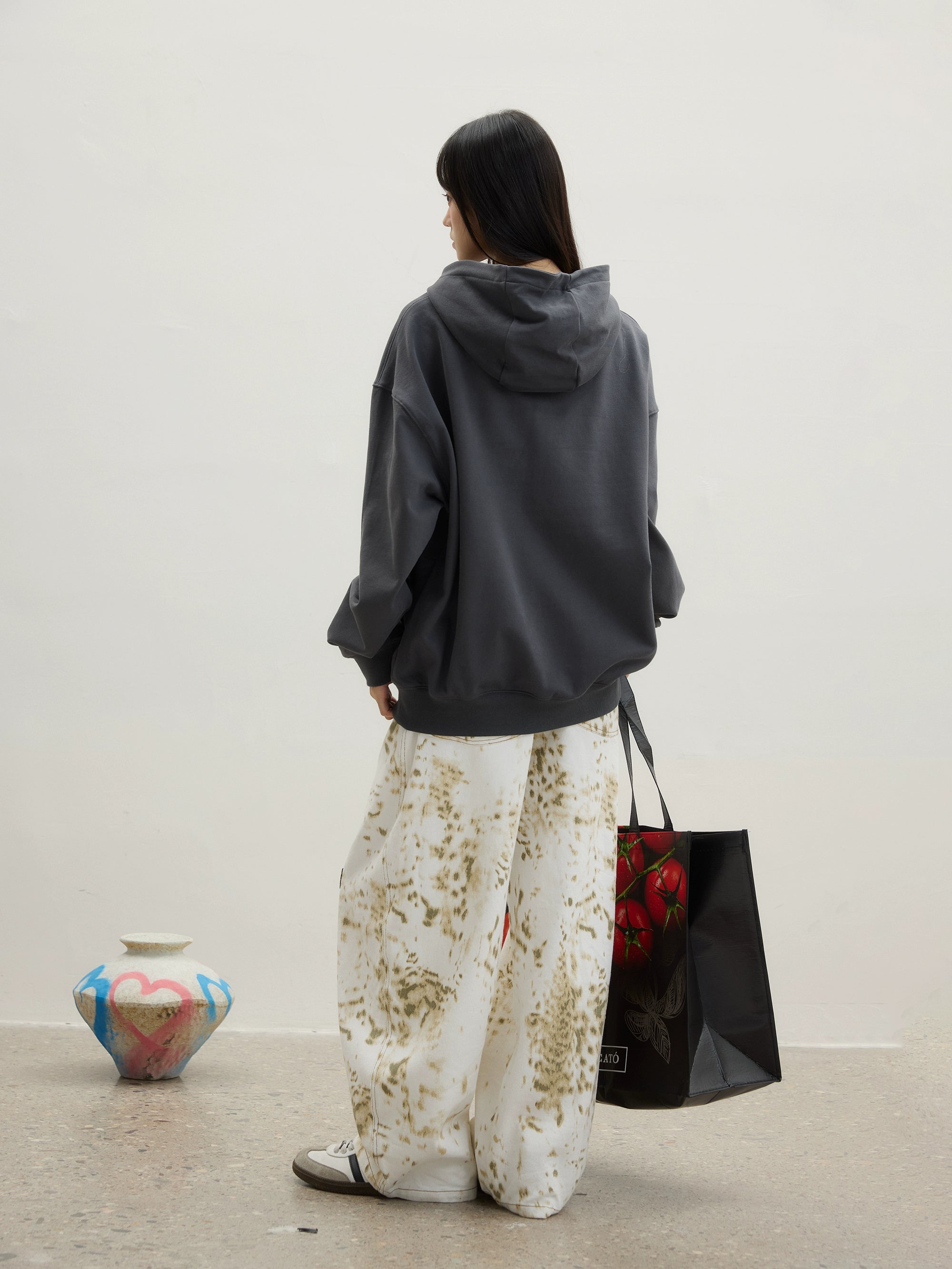 “观兽”| eeee小众设计感雪豹工装裤斑驳豹纹潮流长裤阔腿休闲裤