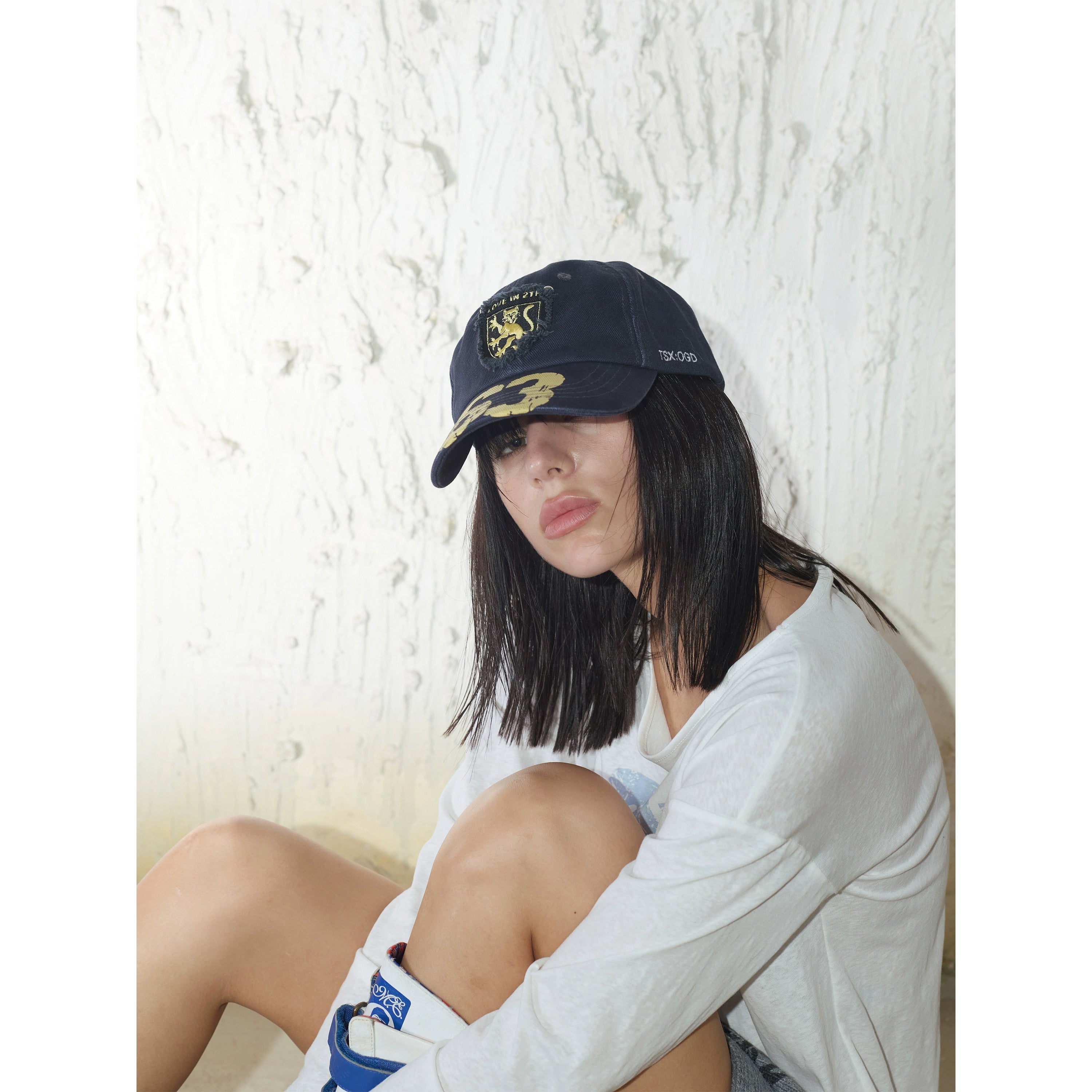 2th Desire原创美式复古设计字母印花刺绣高街休闲棒球鸭舌帽帽子