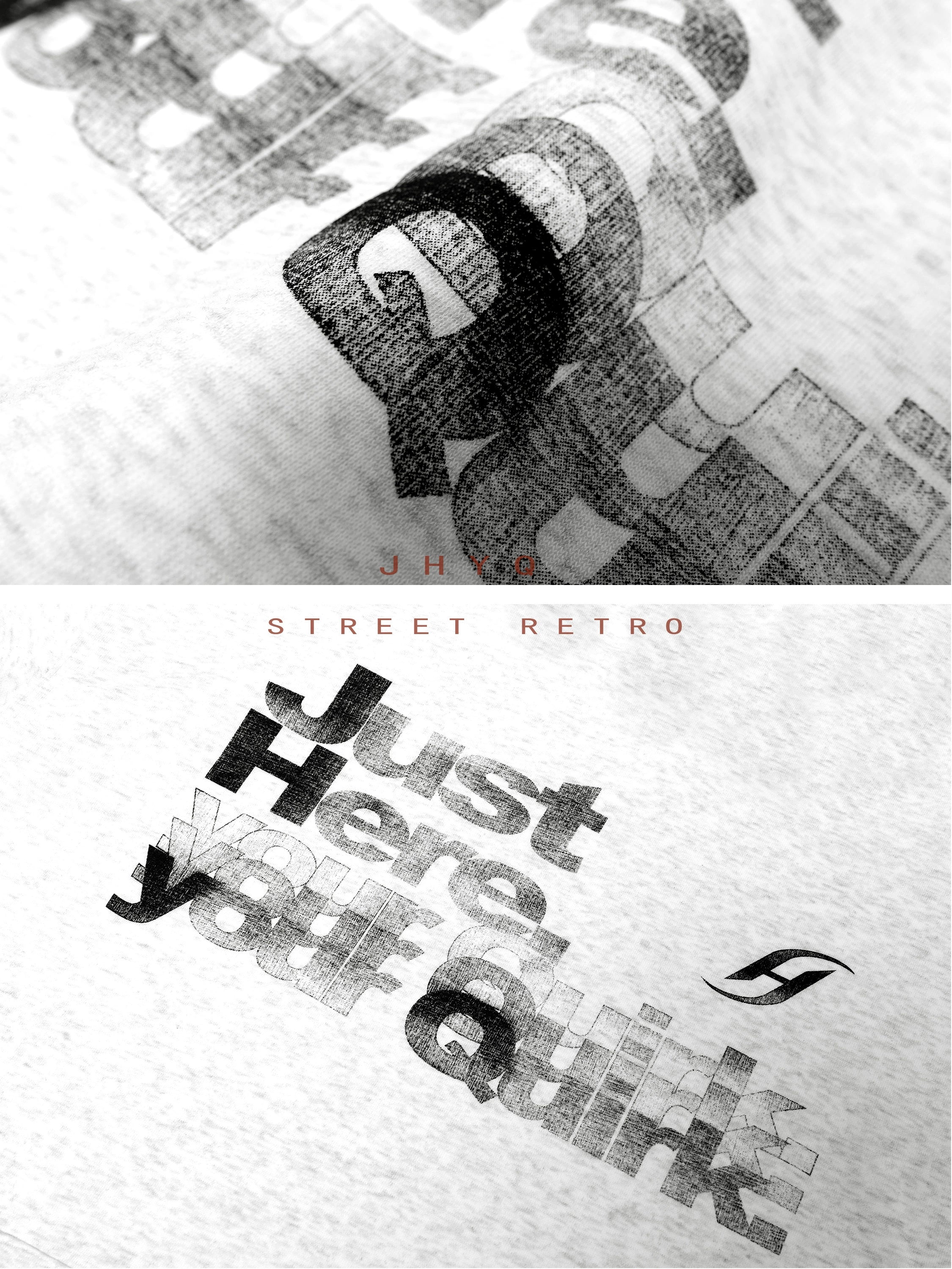 【就在这里,你的怪癖】JHYQ印花创意连帽卫衣男宽松情侣帽衫外套