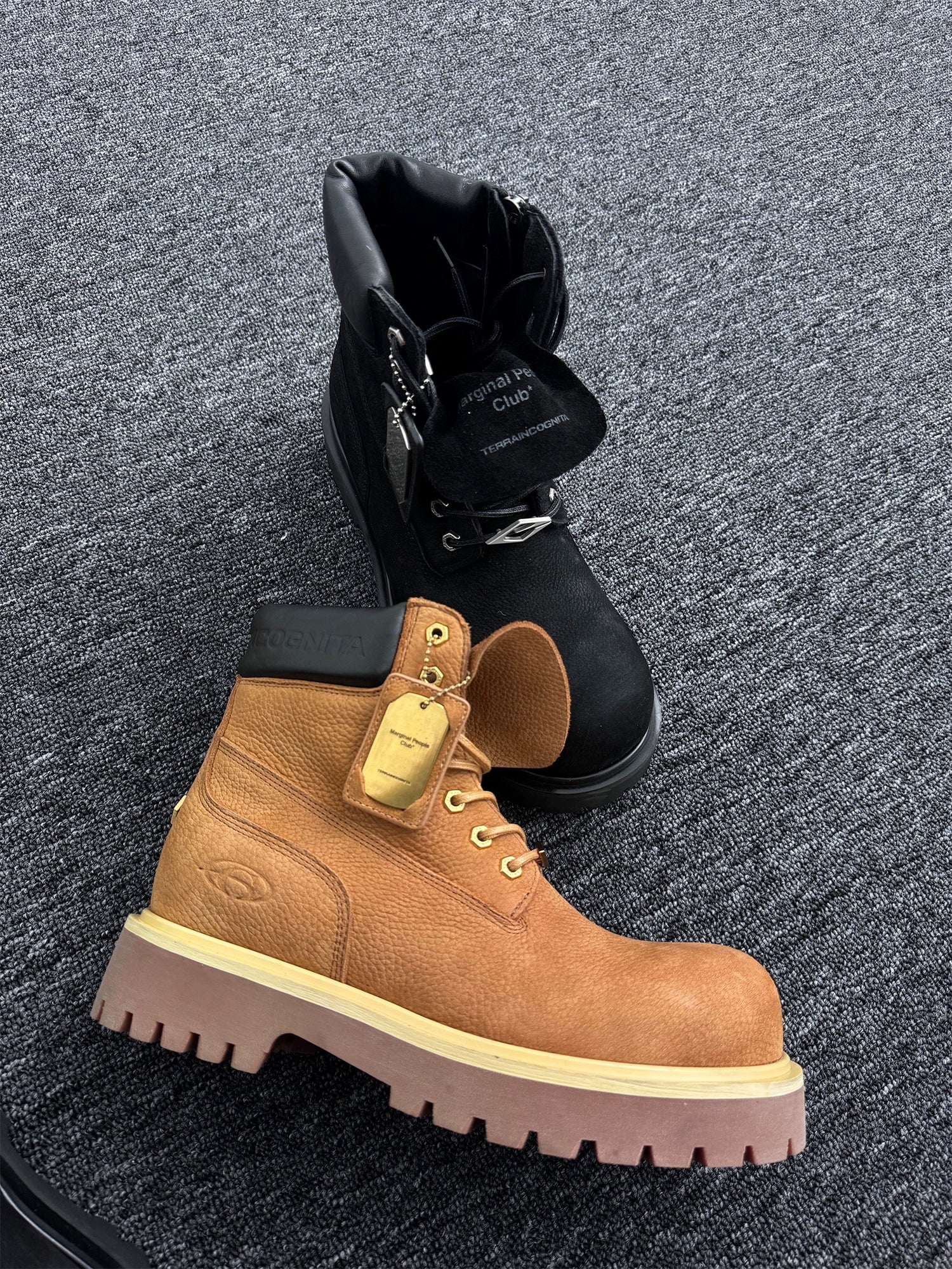 明星同款牛皮特质香厚底大黄靴马丁靴户外百搭秋冬TERRAINCOGNITA