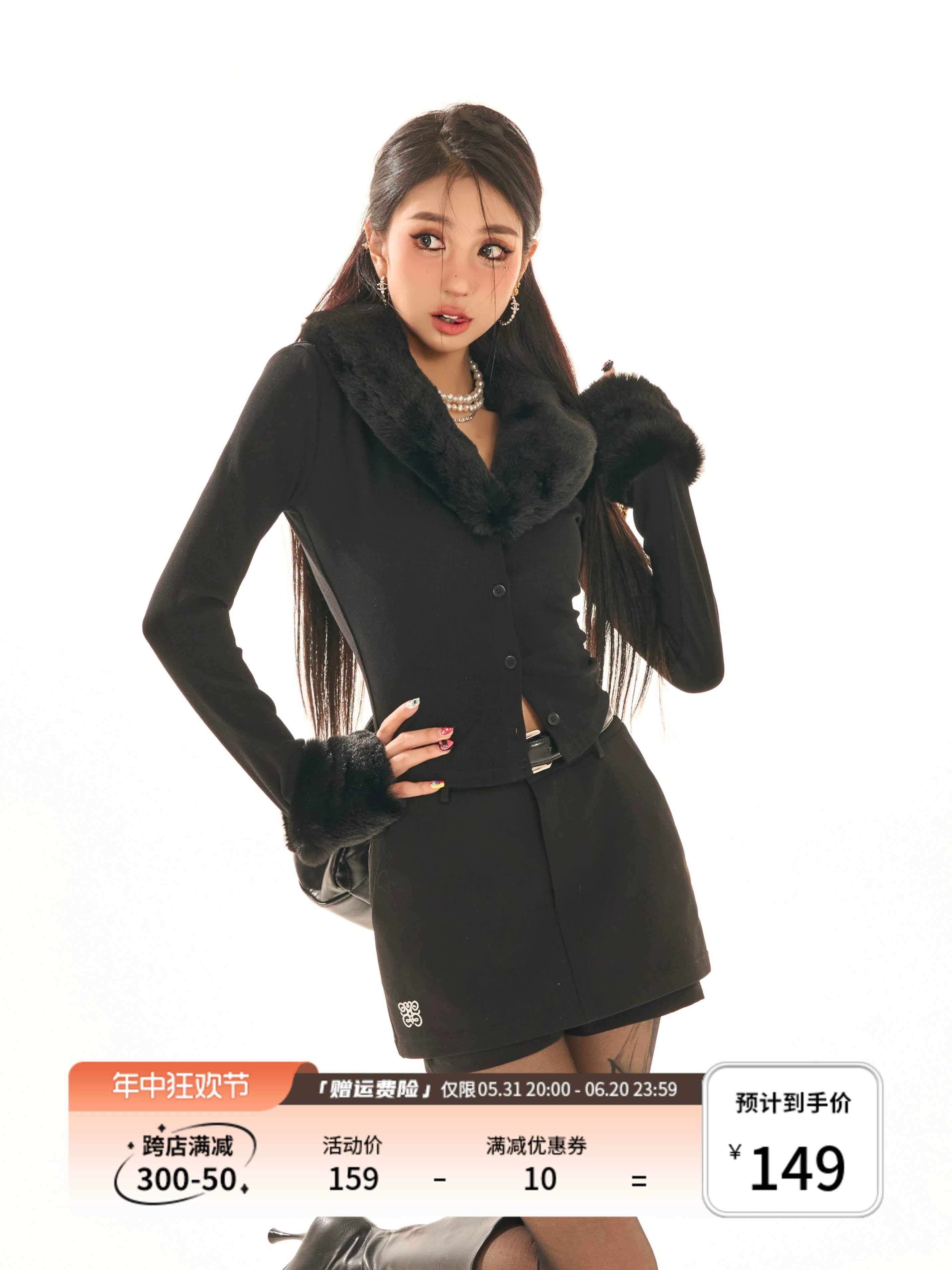 野生zerocircle黑灰卡其色半身裙裤女春夏辣妹小众显瘦修身短裙子