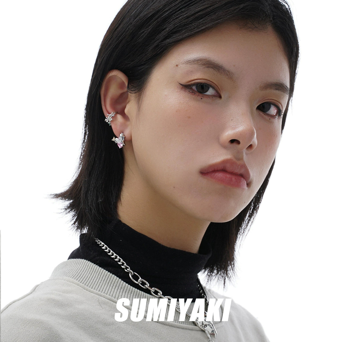 叠戴神器!SUMIYAKI原创设计mini号耳夹简约百搭时尚耳饰女无耳洞