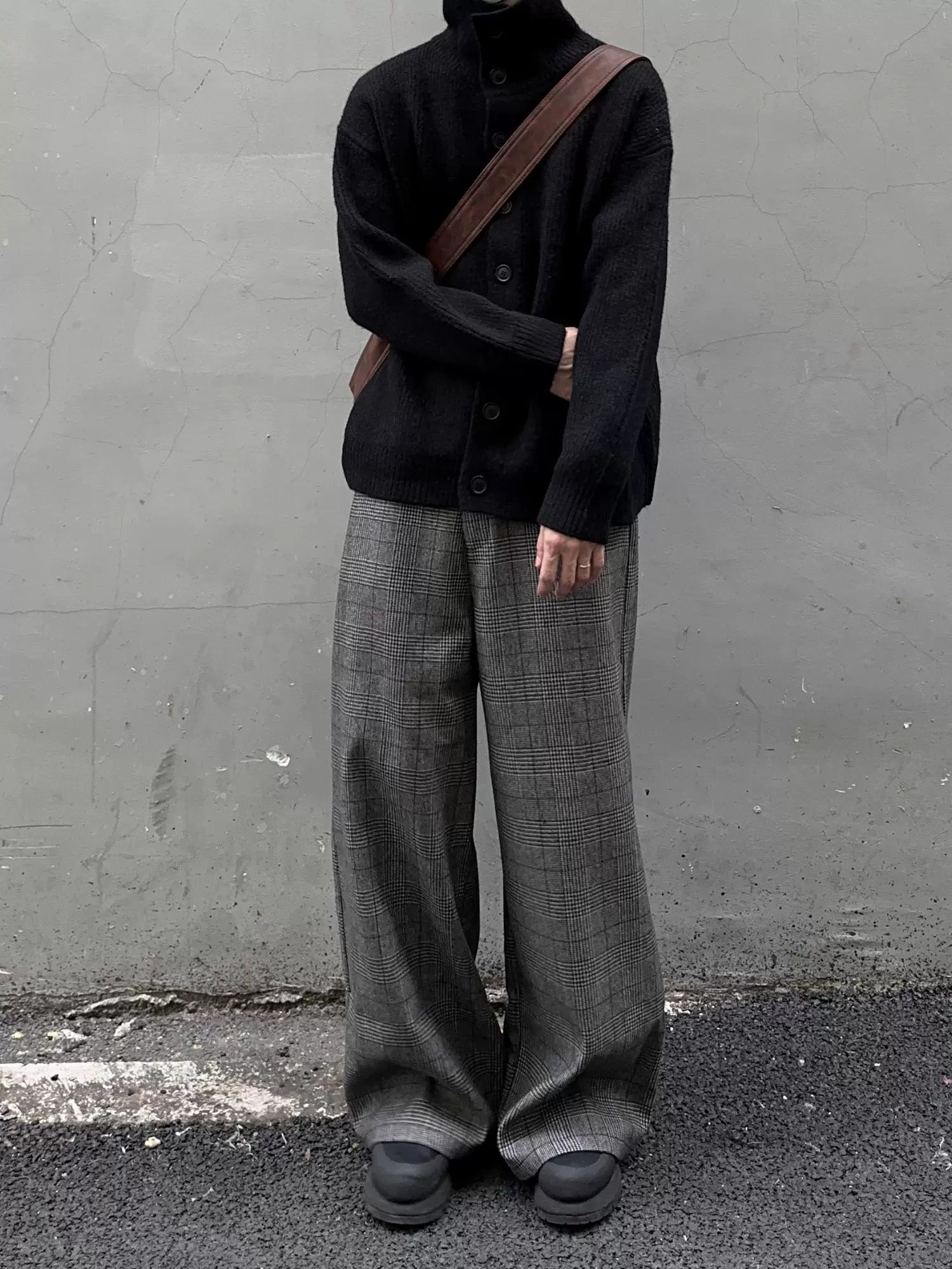 三色高领纽扣开衫毛衣休闲宽松百搭长袖男女美拉德TERRAINCOGNITA