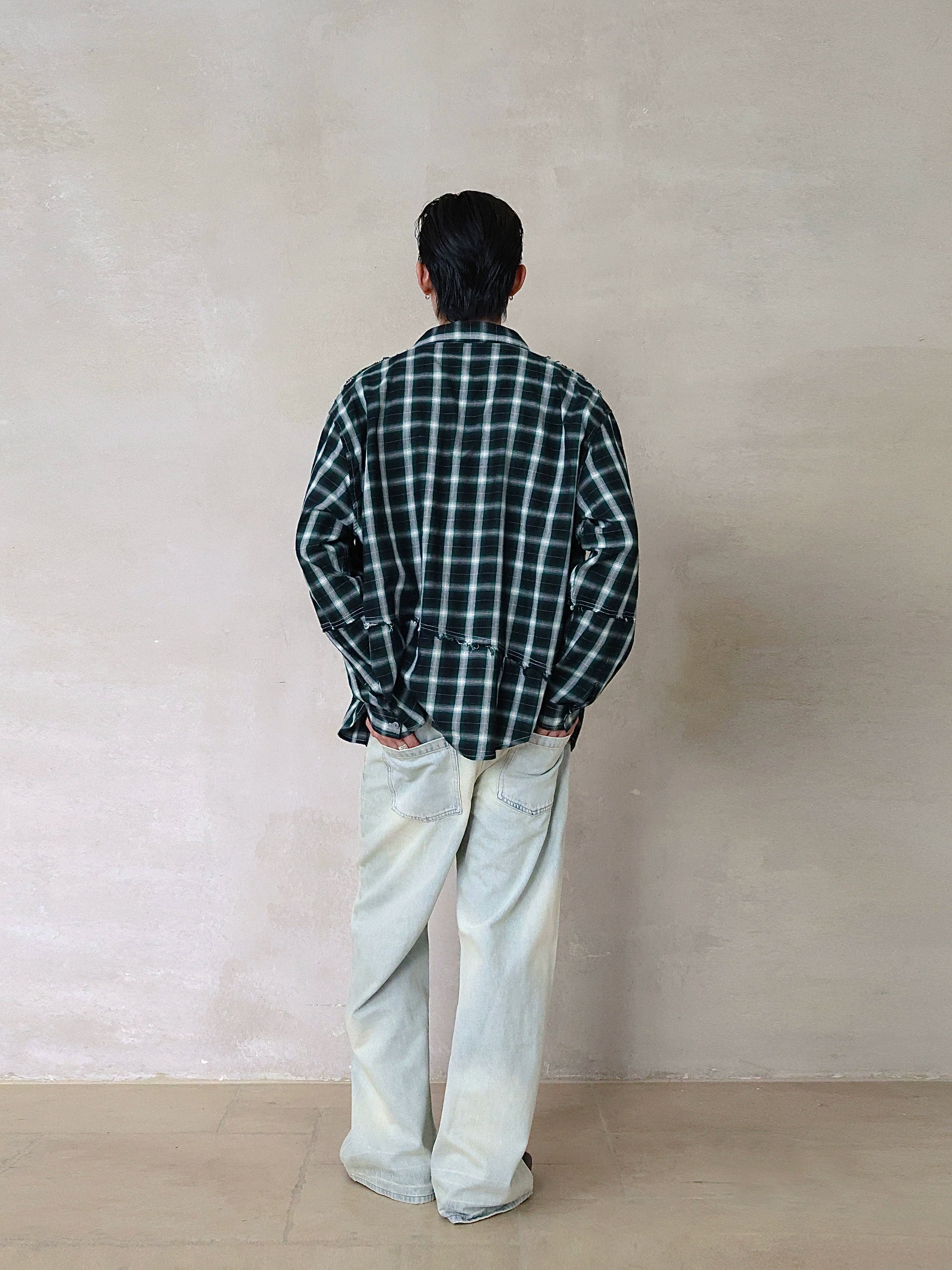 奶油白浅蓝A字型直筒牛仔裤日常通勤休闲百搭TERRAINCOGNITA25AW