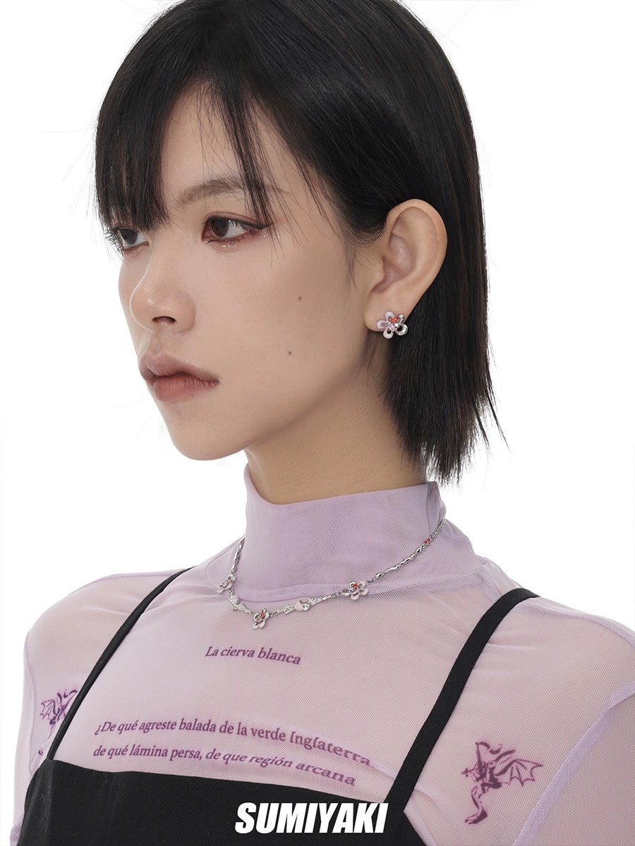 蹲好了!SUMIYAKI 送你一朵小红花 原创气质百搭个性小众项链女