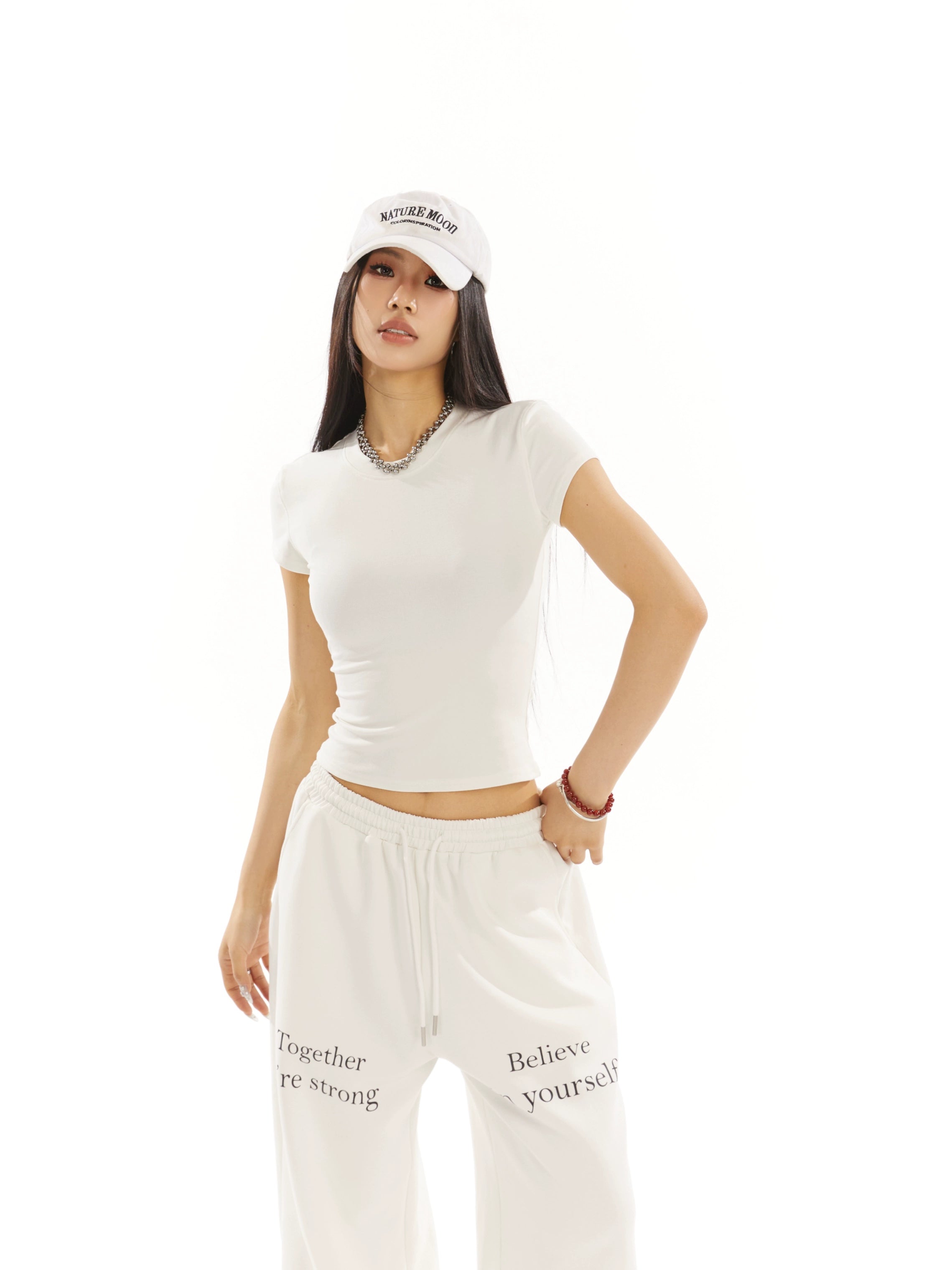 野生zero 白黑灰色正肩短袖t恤女夏季辣妹修身显瘦短款上衣打底衫