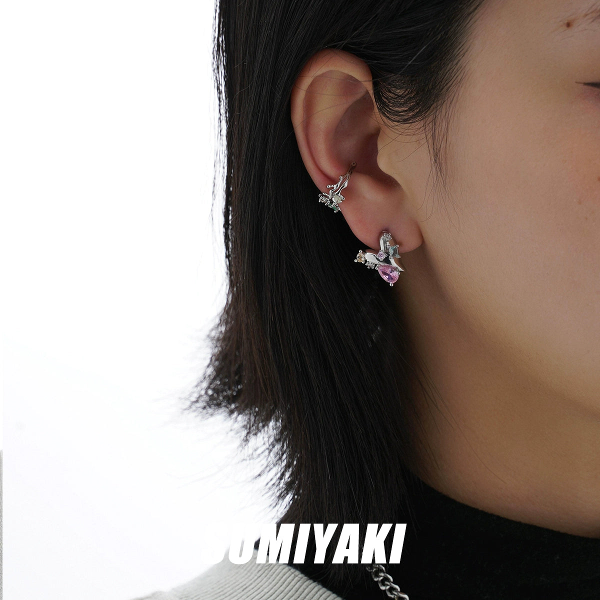 叠戴神器!SUMIYAKI原创设计mini号耳夹简约百搭时尚耳饰女无耳洞