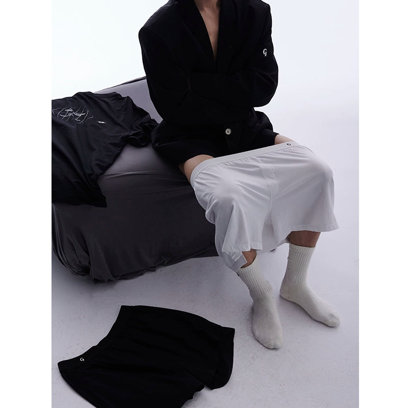 刺绣Sagging风凹造型短裤内搭舒适家居裤男女同款TERRAINCOGNITA