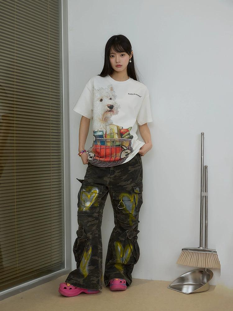 “西高弟弟”|eeee小众趣味感西高小狗T恤原创设计感短袖夏25SS