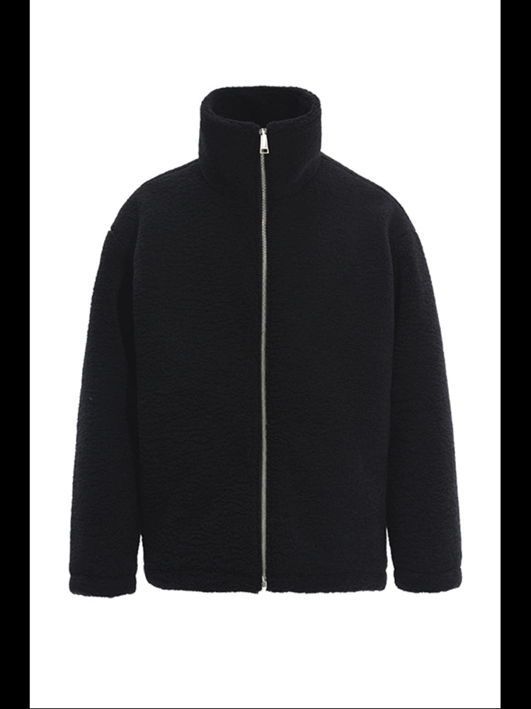 潮WOO专属TERRAINCOGNITA秋冬保暖重磅羊羔绒立领夹克防寒外套男