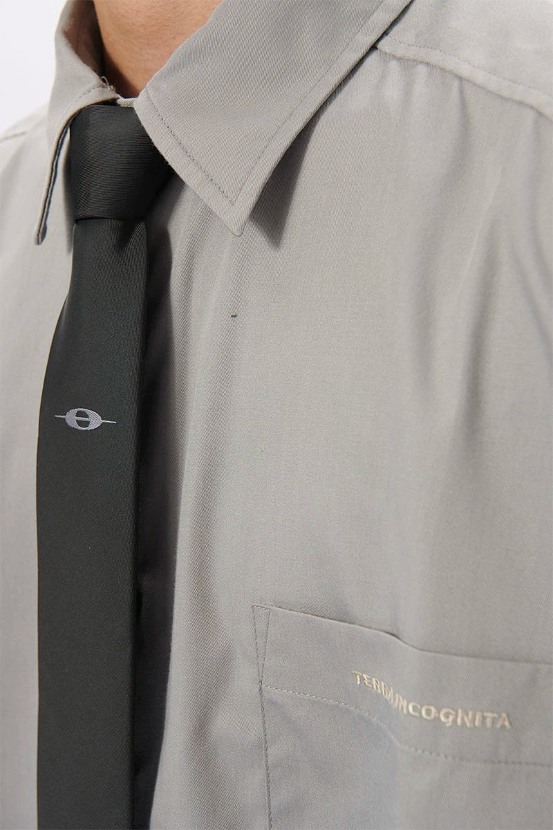 郑润泽同款高质感定织懒人拉链领带百搭休闲男女TERRAINCOGNITA