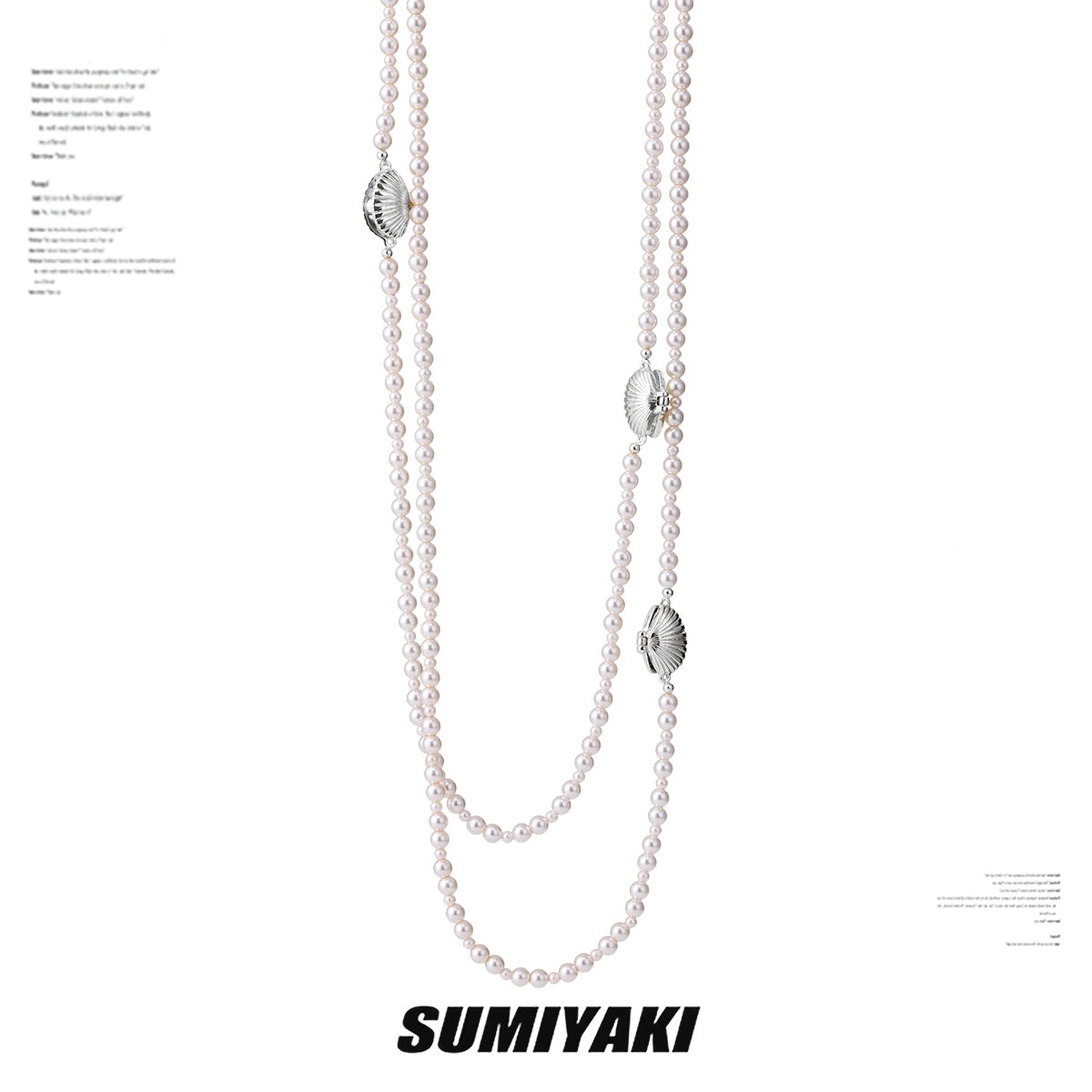 叠戴神器!SUMIYAKI 度假风海洋项链珍珠叠戴毛衣链拼接小众颈链