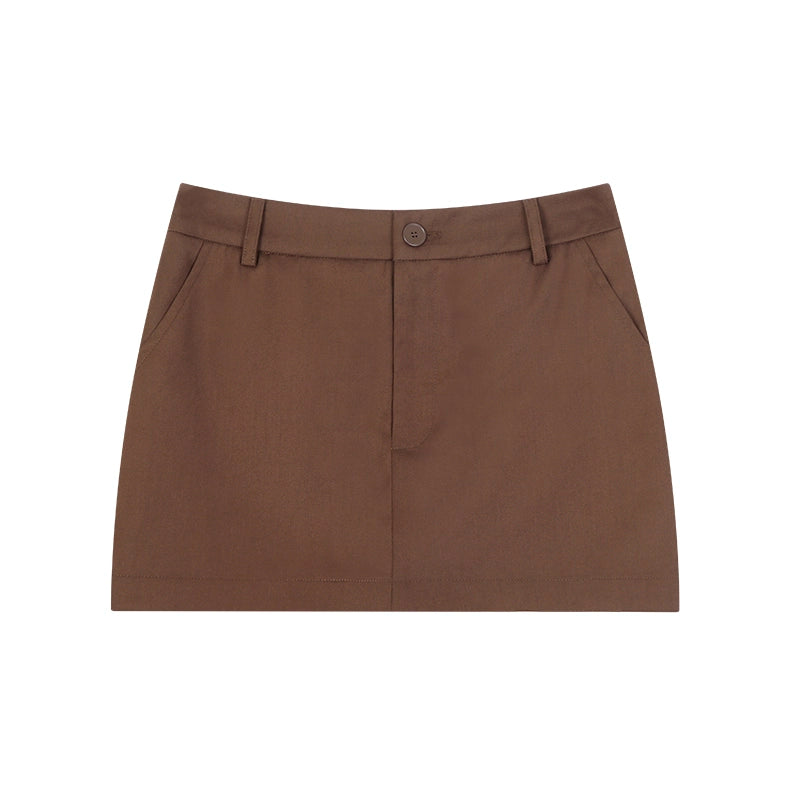 野生zerocircle 初春穿搭套装女白色短款长袖衬衫a字包臀半身裙子