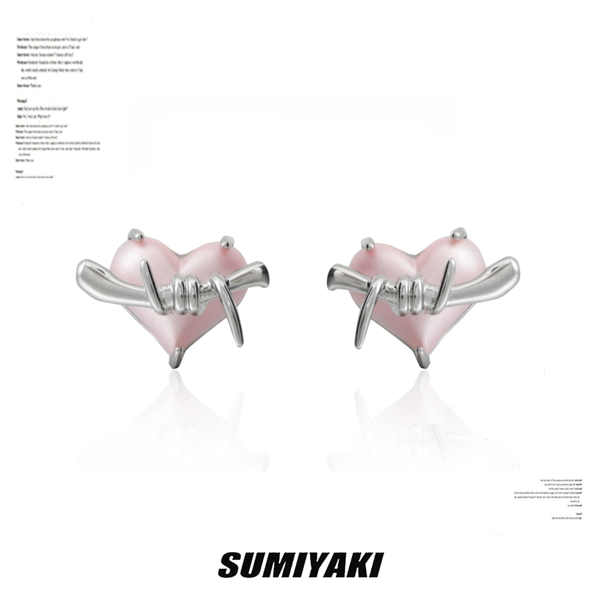 气球耳环!SUMIYAKI原创告白气球系列耳环女立体气球爱心粉色耳饰