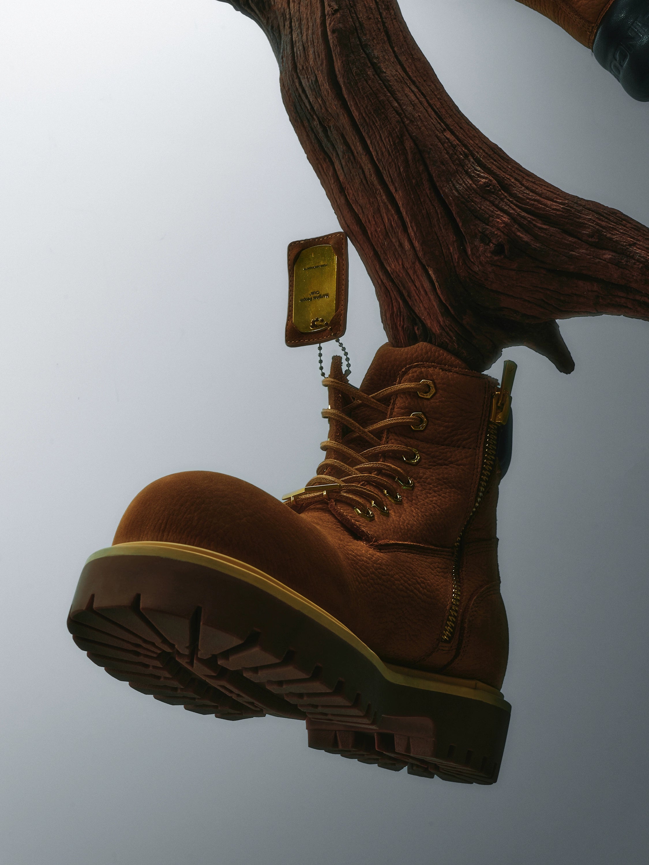 明星同款牛皮特质香厚底大黄靴马丁靴户外百搭秋冬TERRAINCOGNITA