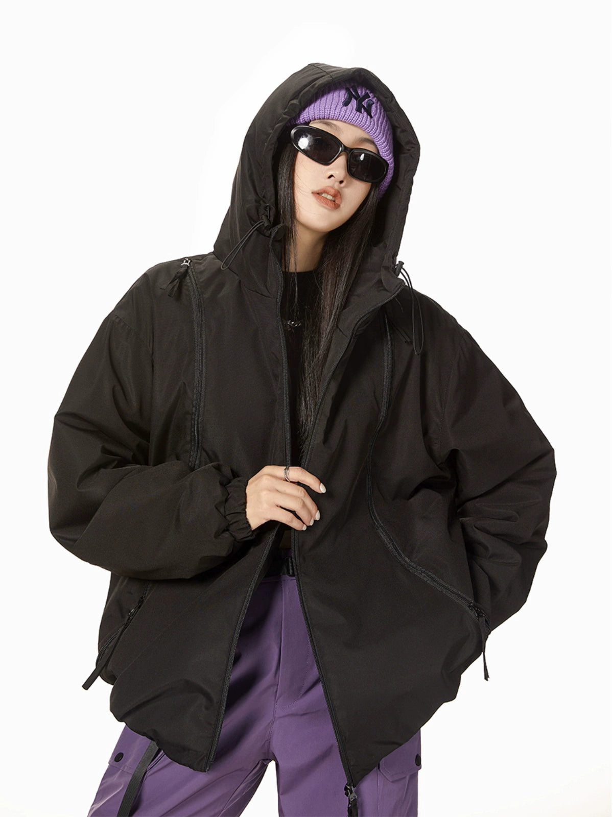 ICH MODE 美式冲锋衣棉服女连帽秋冬季加厚夹棉外套棉袄2025新款