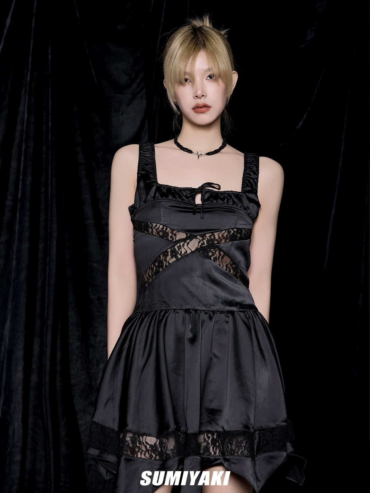 【小鬼同款】SUMIYAKI 珍珠芒星串珠项链轻奢小众项链甜酷锁骨链