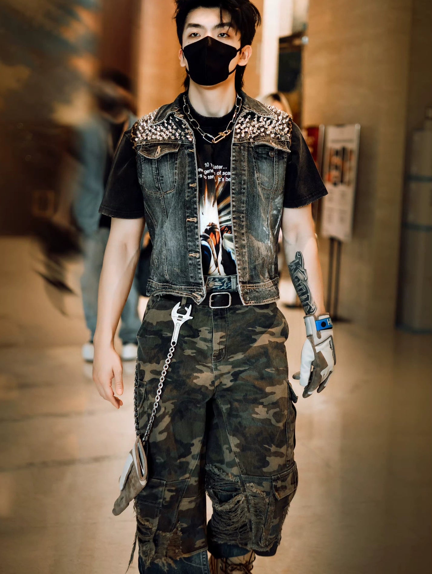 【yanggeng/杨和苏/雯博同款】RGZ「初代」水洗迷彩糜烂七分裤