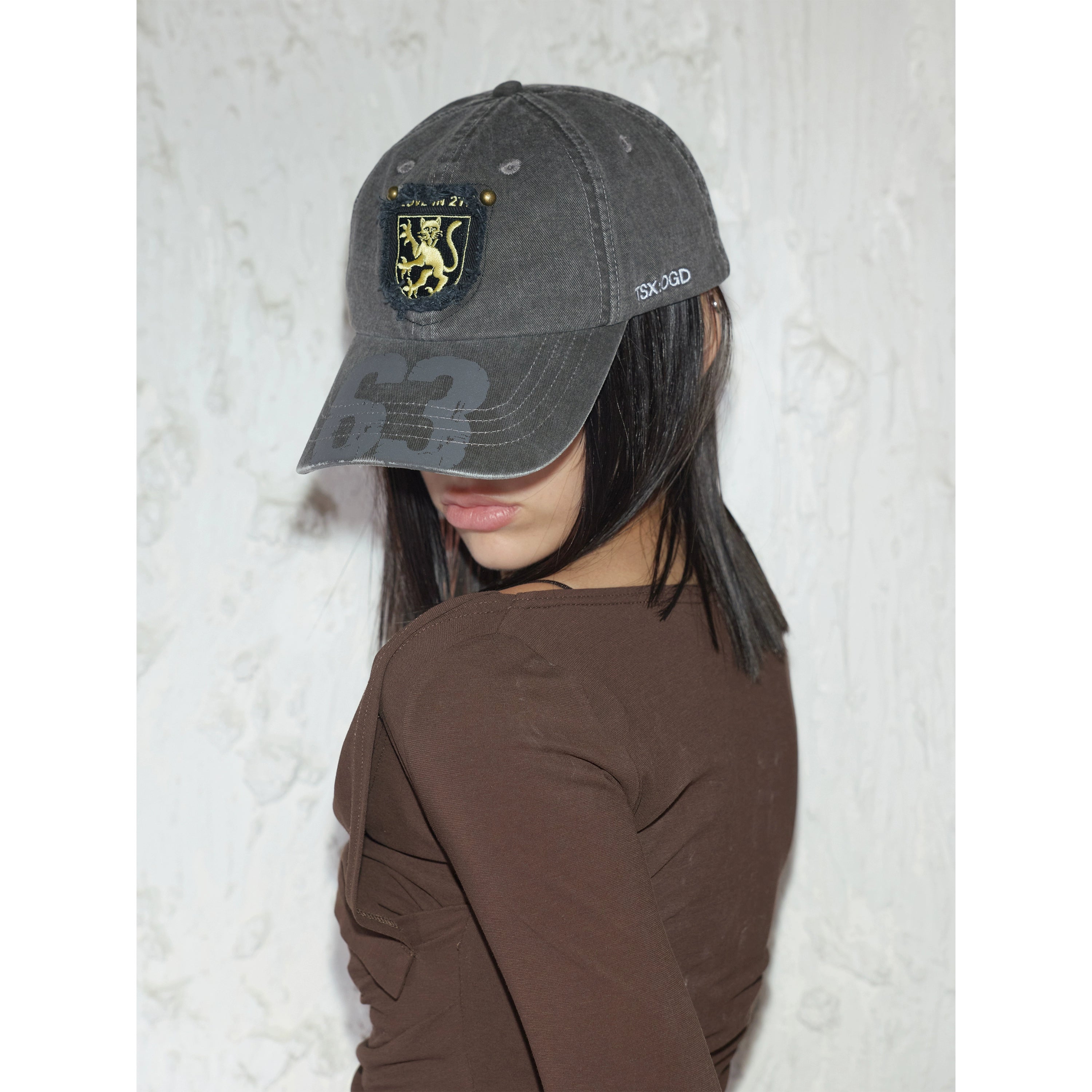 2th Desire原创美式复古设计字母印花刺绣高街休闲棒球鸭舌帽帽子