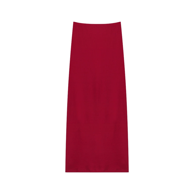 野生zerocircle辣妹高级感套装裙女夏季修身一字肩上衣包臀长裙子