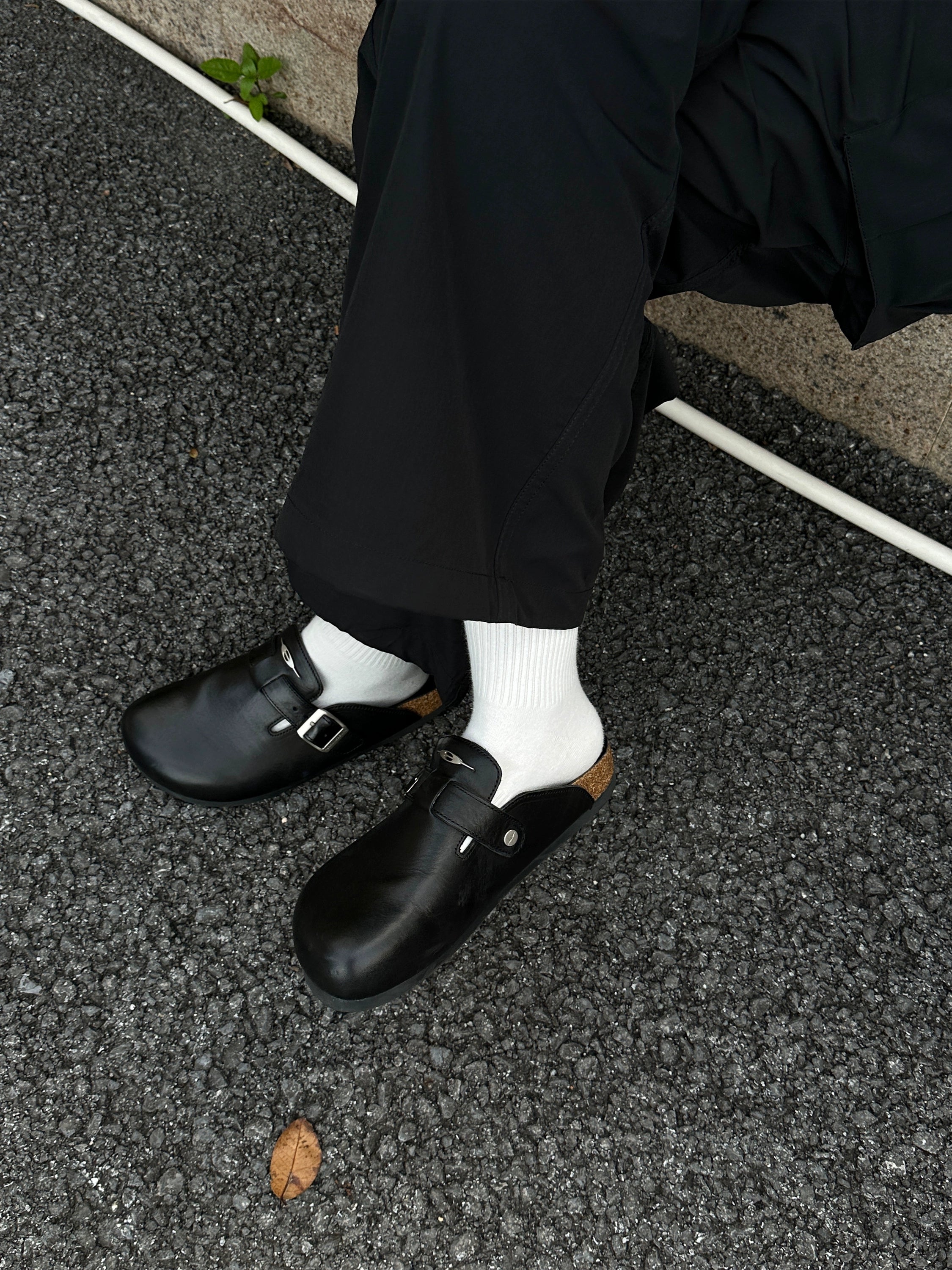 马皮/羊皮特制香底勃肯包头半拖皮鞋时尚百搭通勤TERRAINCOGNITA