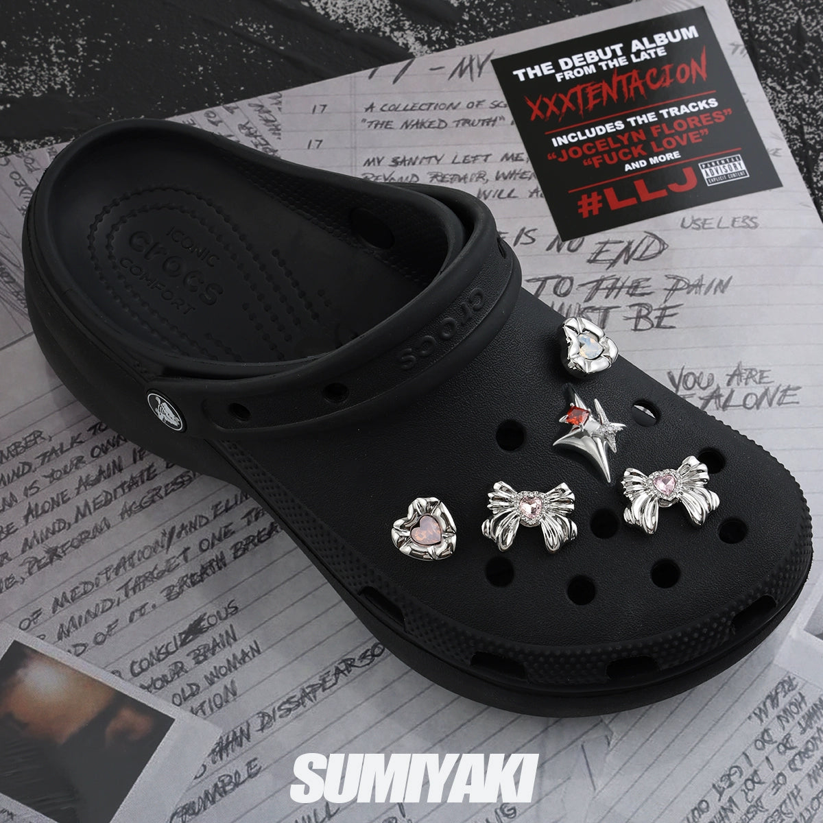 【特价限定】SUMIYAKI 洞洞鞋金属配饰DIY装饰扣 小熊/蝴蝶/爱心