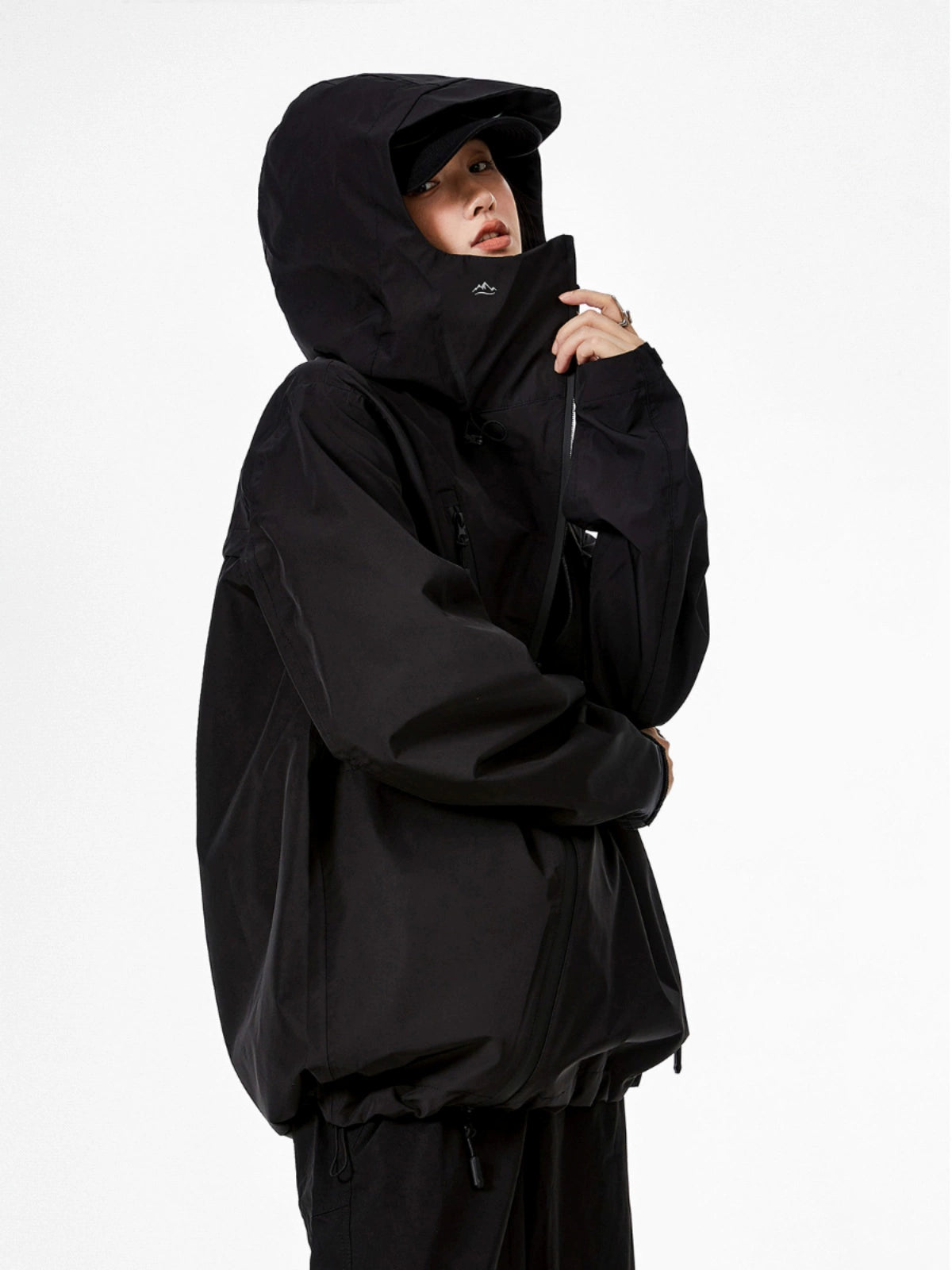 ICH MODE 美式复古冲锋衣外套女款2025新款秋冬宽松开衫上衣夹克