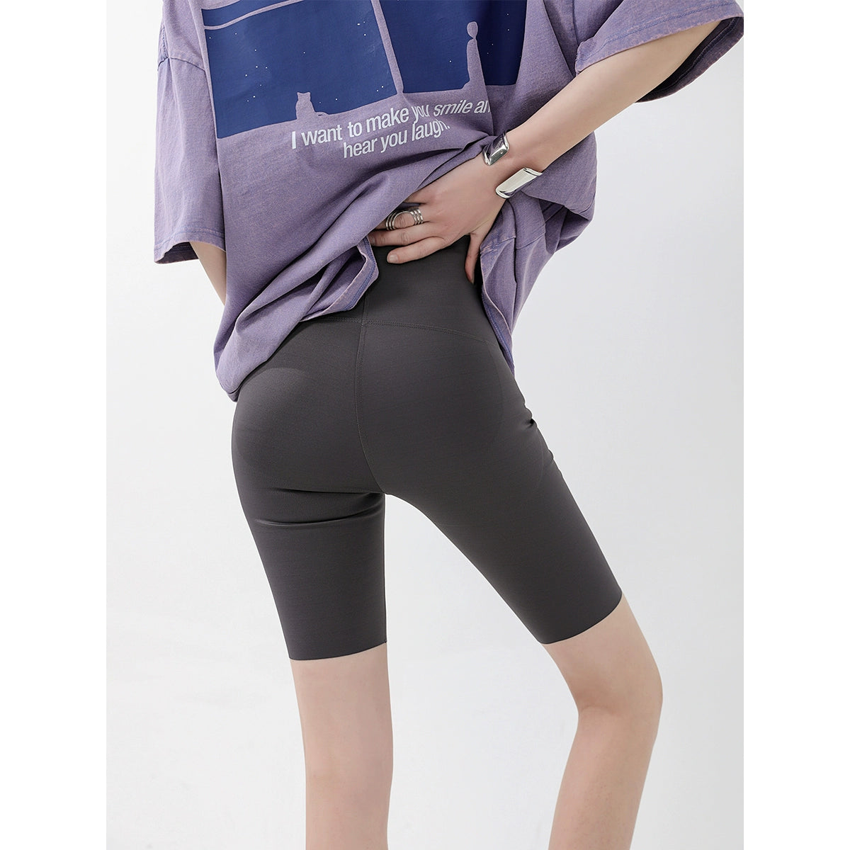 ICH MODE 外穿修身鲨鱼裤夏季提臀显瘦防走光收腹瑜伽骑行短裤女