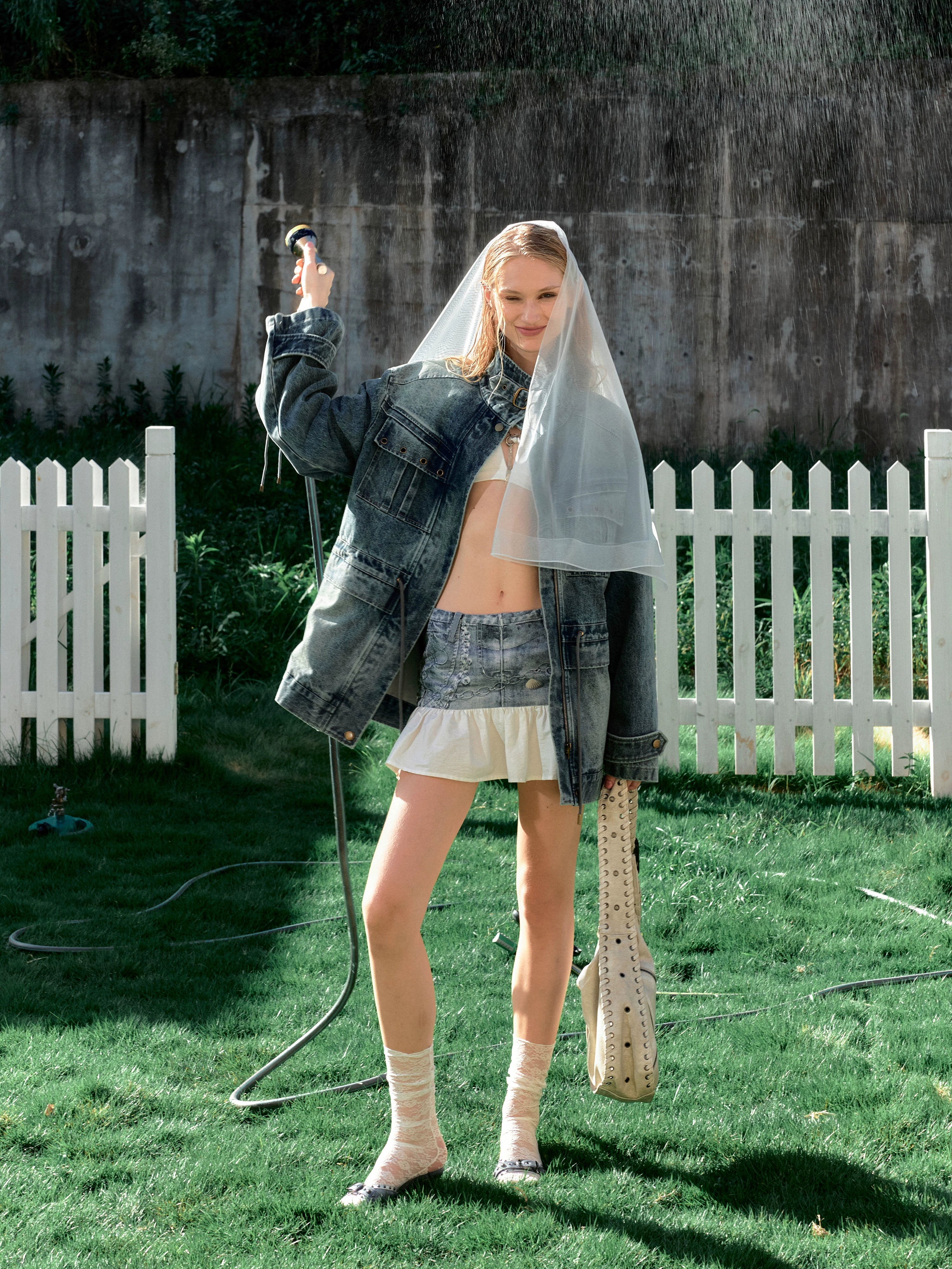 2th Desire美式复古重磅做旧擦色皮衣外套女廓形秋季机车工装夹克