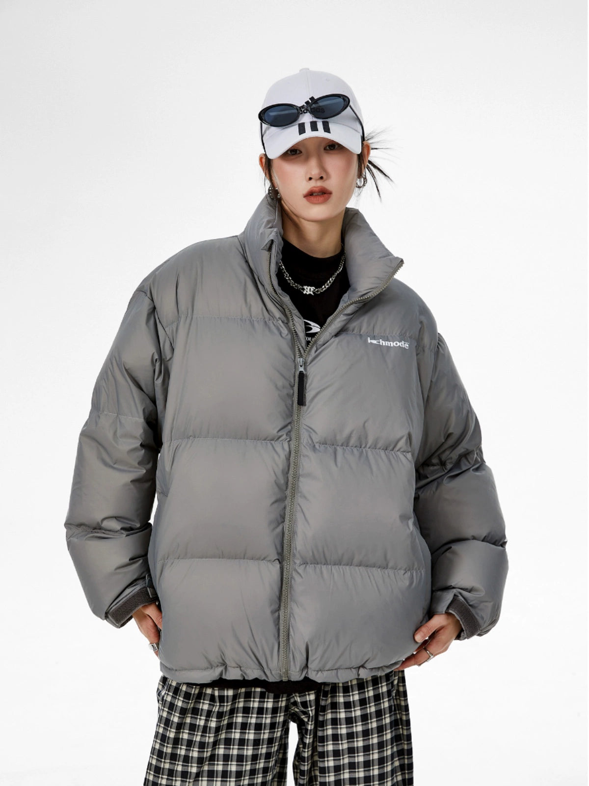 ICH MODE 美式复古90白鸭绒轻薄羽绒服女冬季2025新款宽松面包服