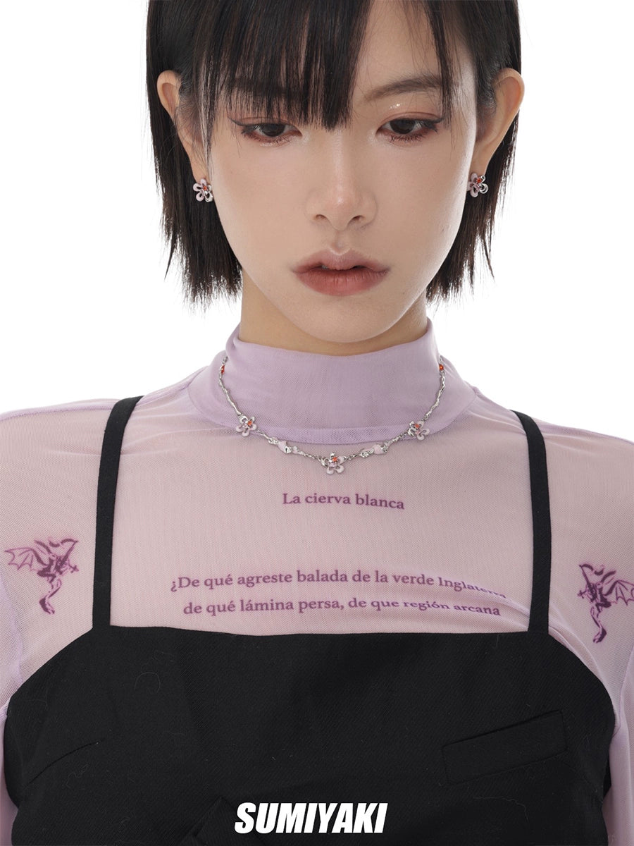 蹲好了!SUMIYAKI 送你一朵小红花 原创气质百搭个性小众项链女