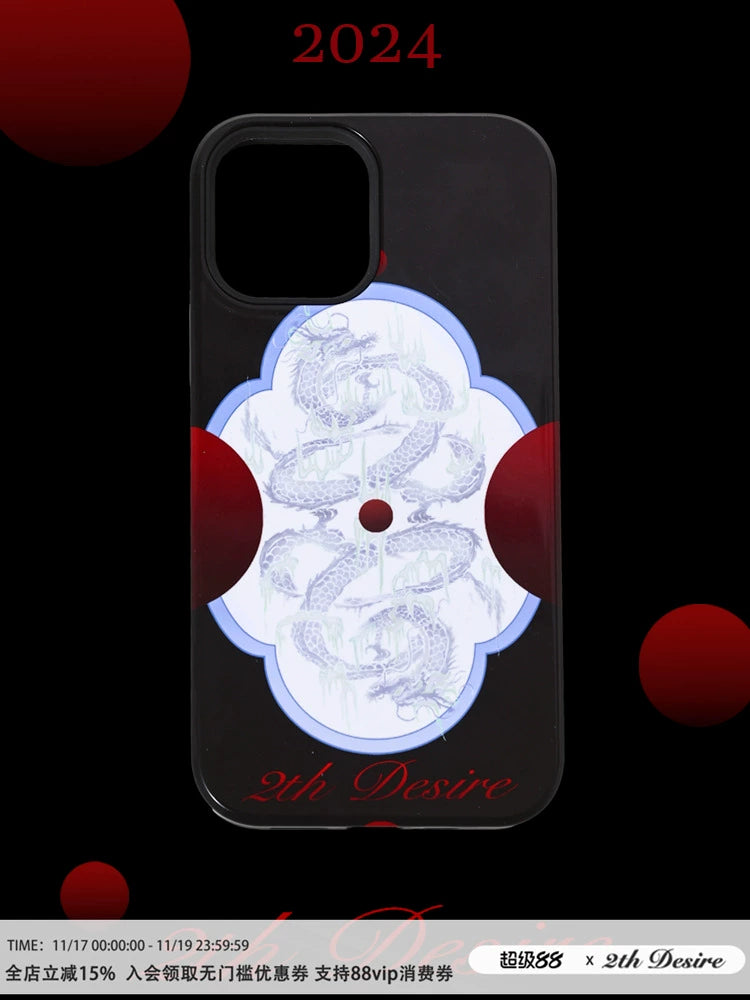 2th Desire韩国进口二合一菲林壳设计感ins龙年新年iPhone手机壳