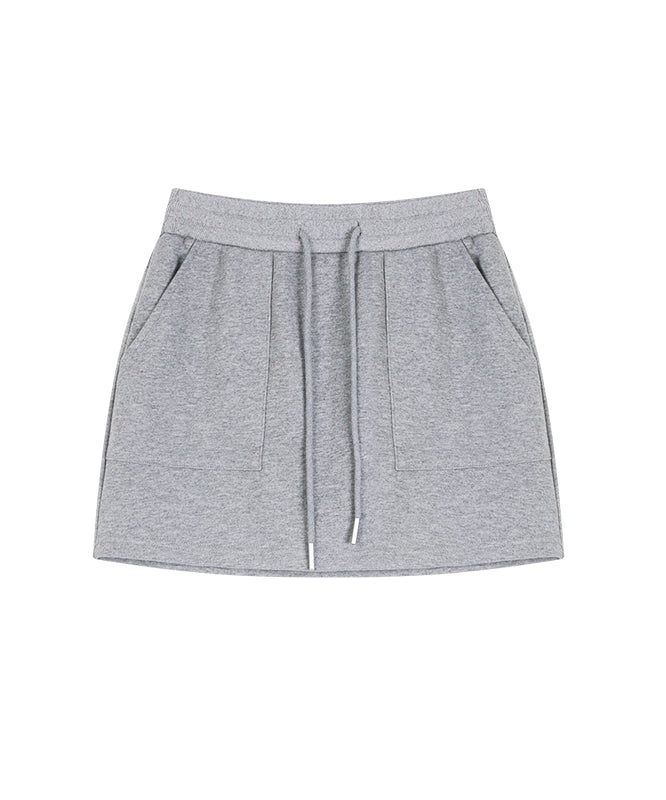 野生zero休闲套装裙女夏季黑色宽松v领无袖背心松紧腰a字半身裙子