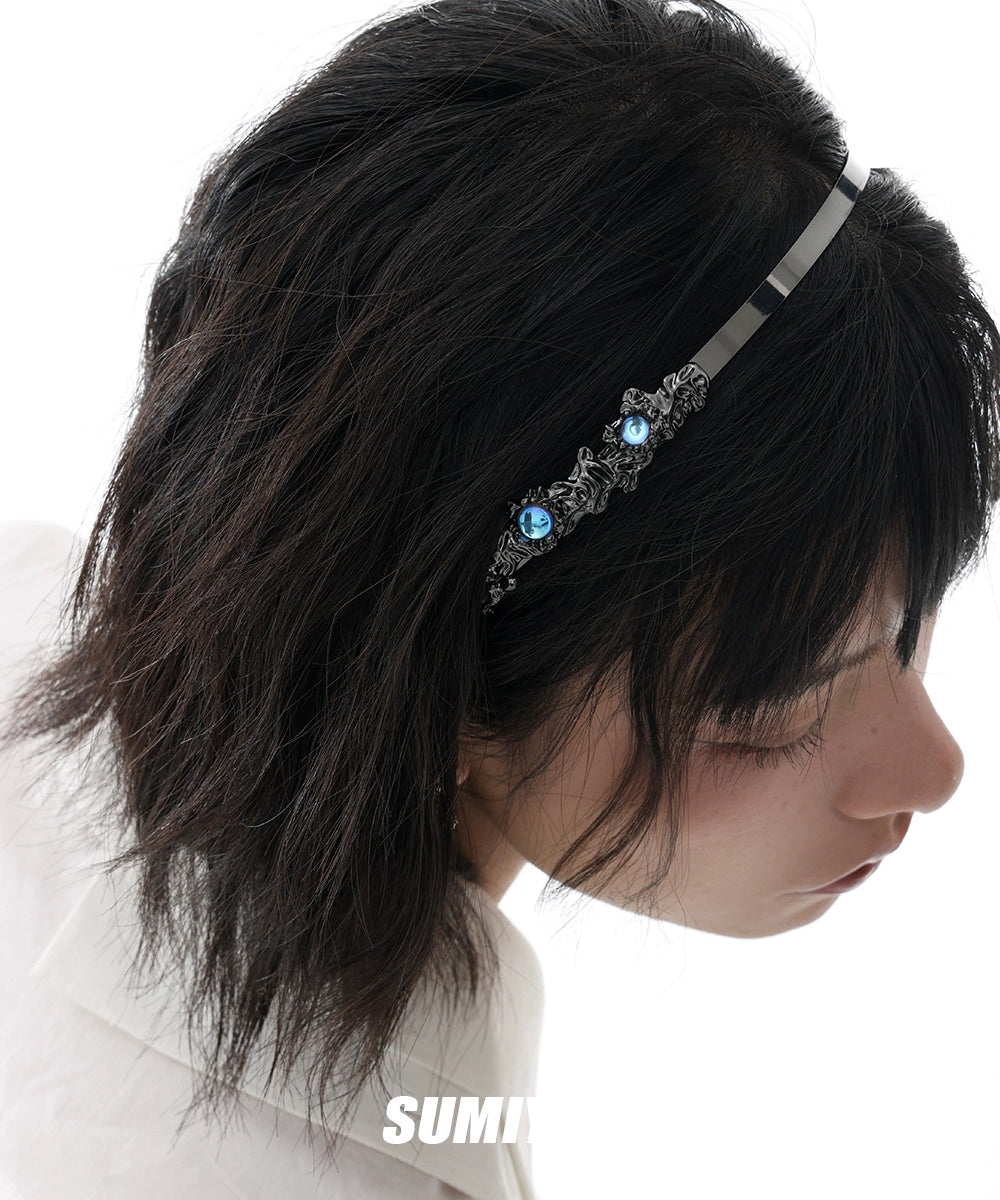 绝美！SUMIYAKI月蚀系列2.0发箍 小众设计感金属风发饰月光石发夹