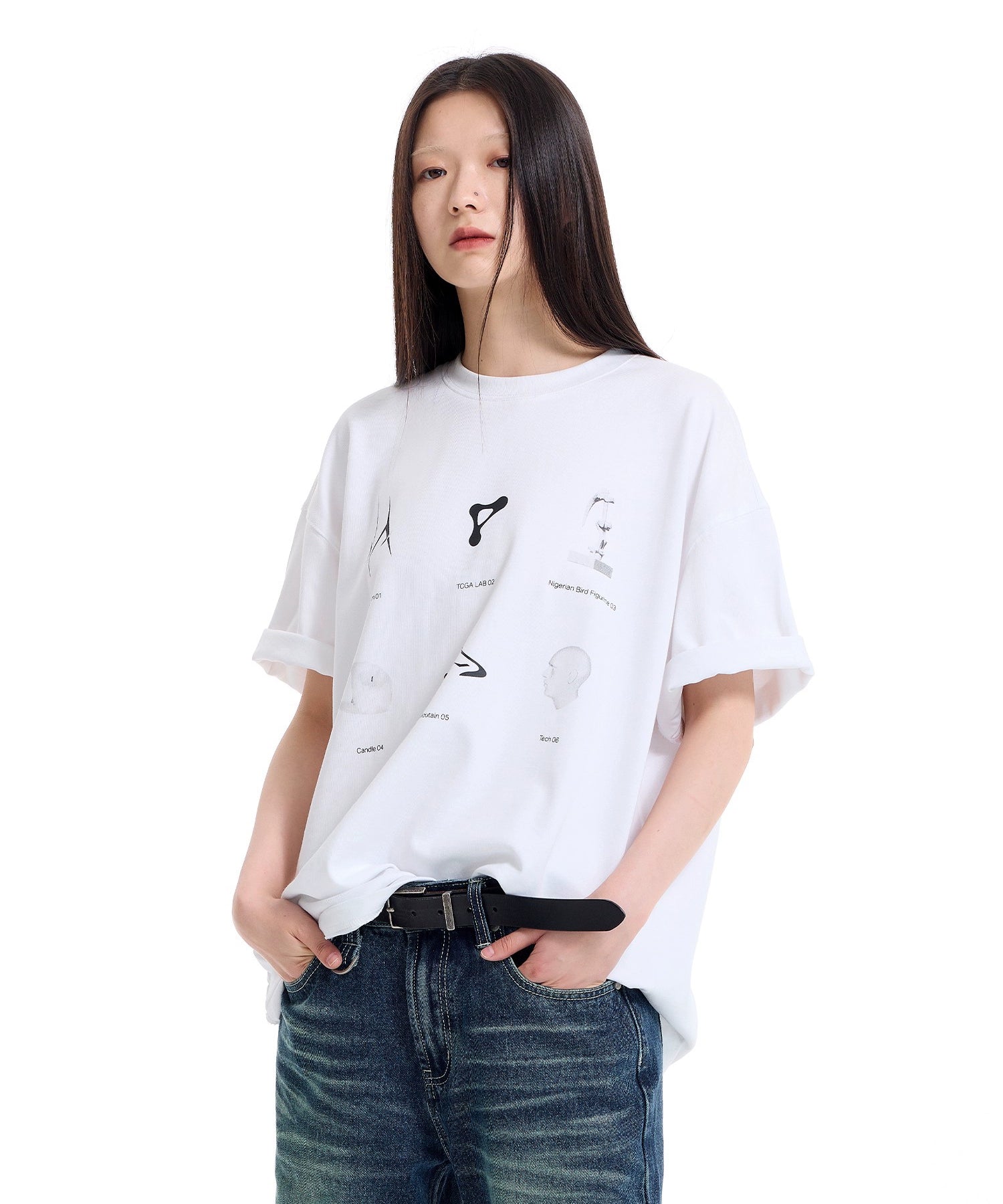 模型主题印花短袖男女休闲宽松百搭T恤TERRAINCOGNITA